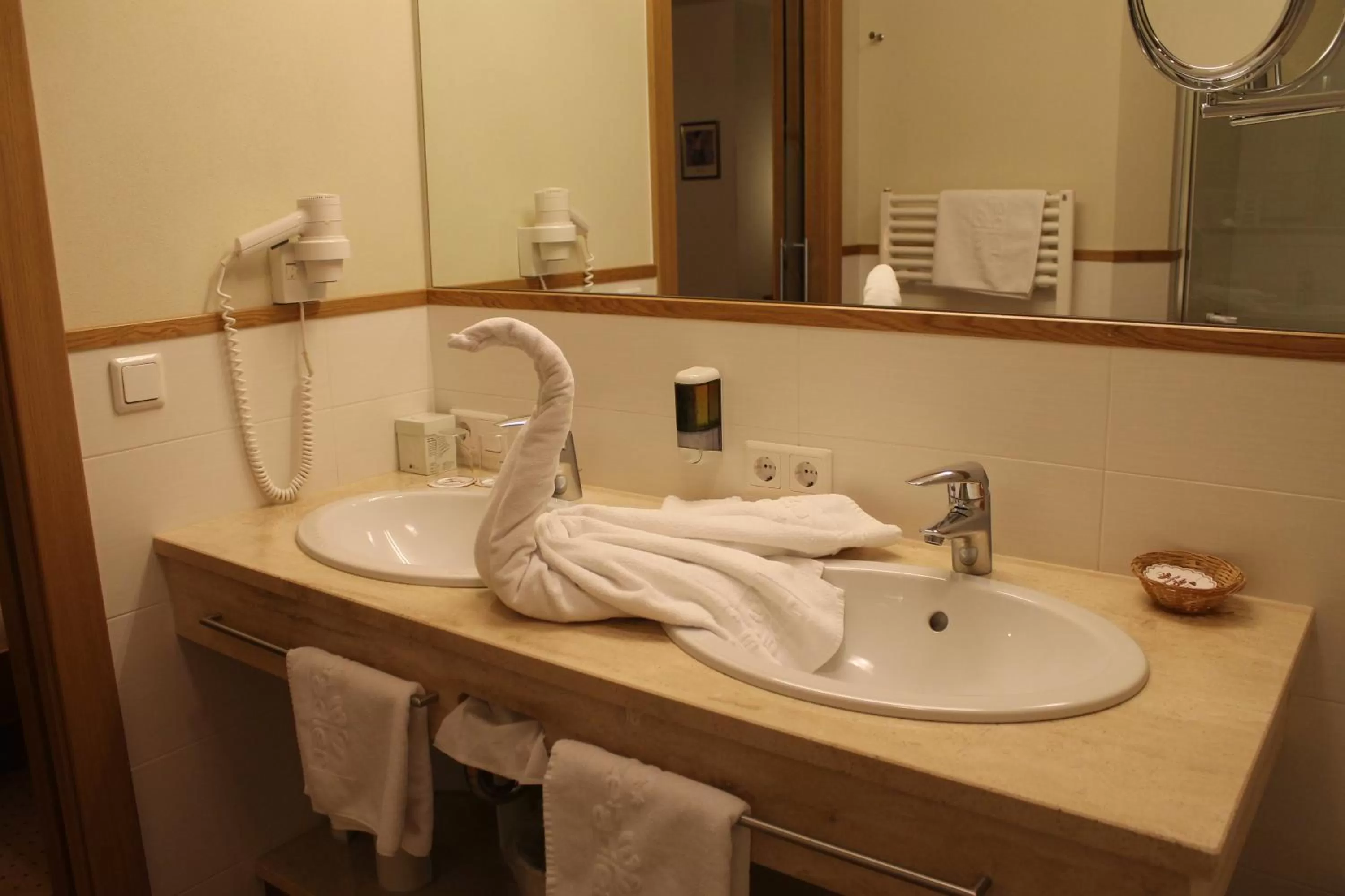 Bathroom in Hotel Schwarzer Adler