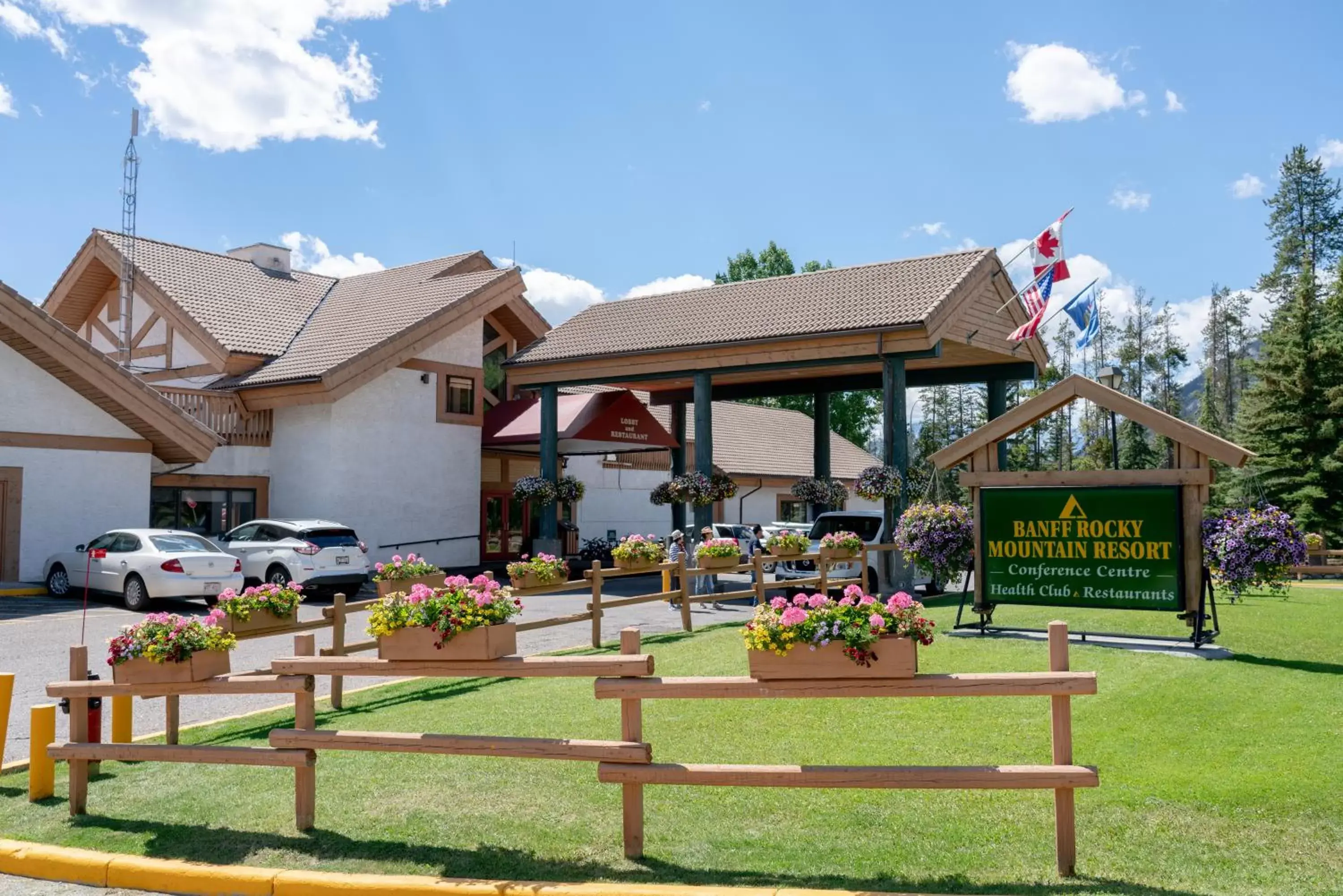 Property building in Banff Rocky Mountain Resort