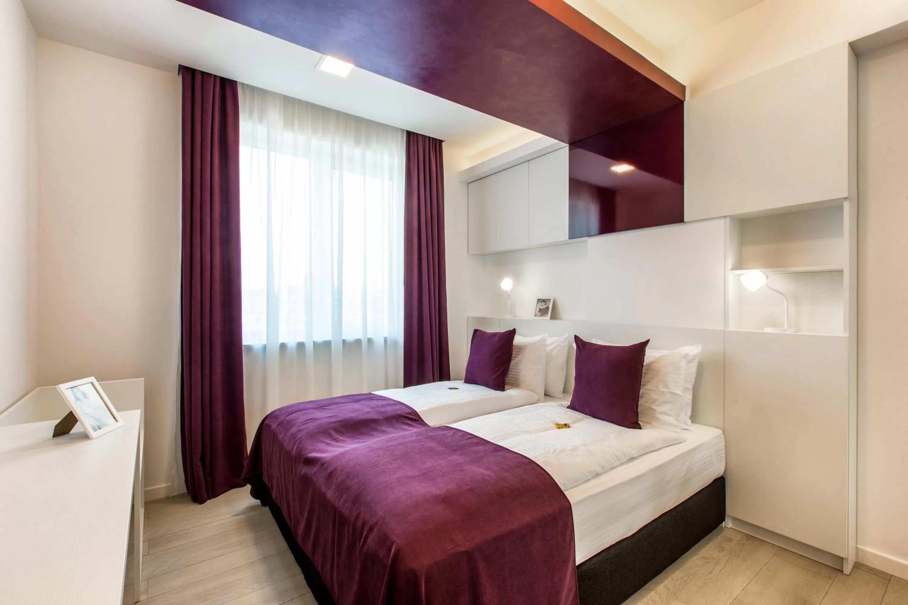 Seating area, Bed in Mava Apartamente