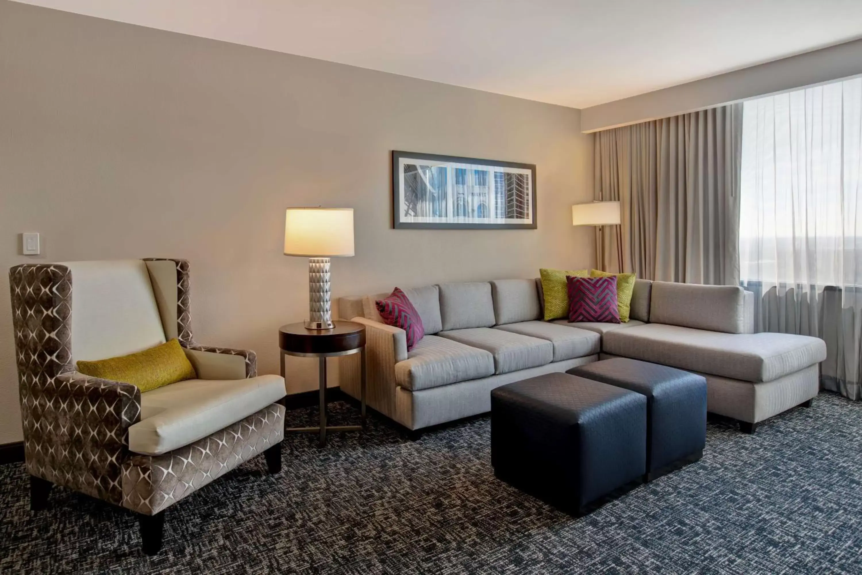 Living room, Seating Area in Embassy Suites By Hilton Oklahoma City Northwest