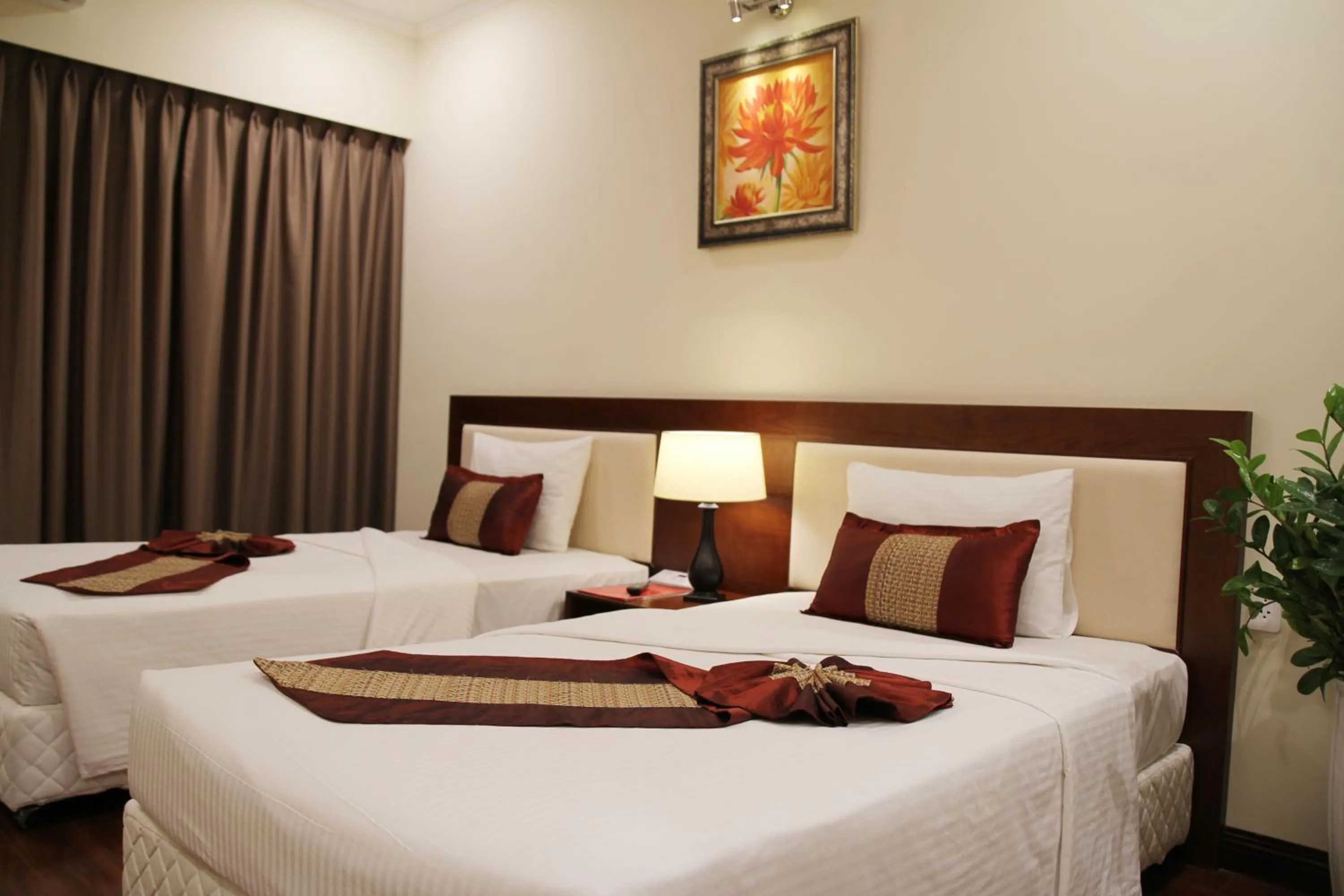 Bed in Dong Khanh Hotel