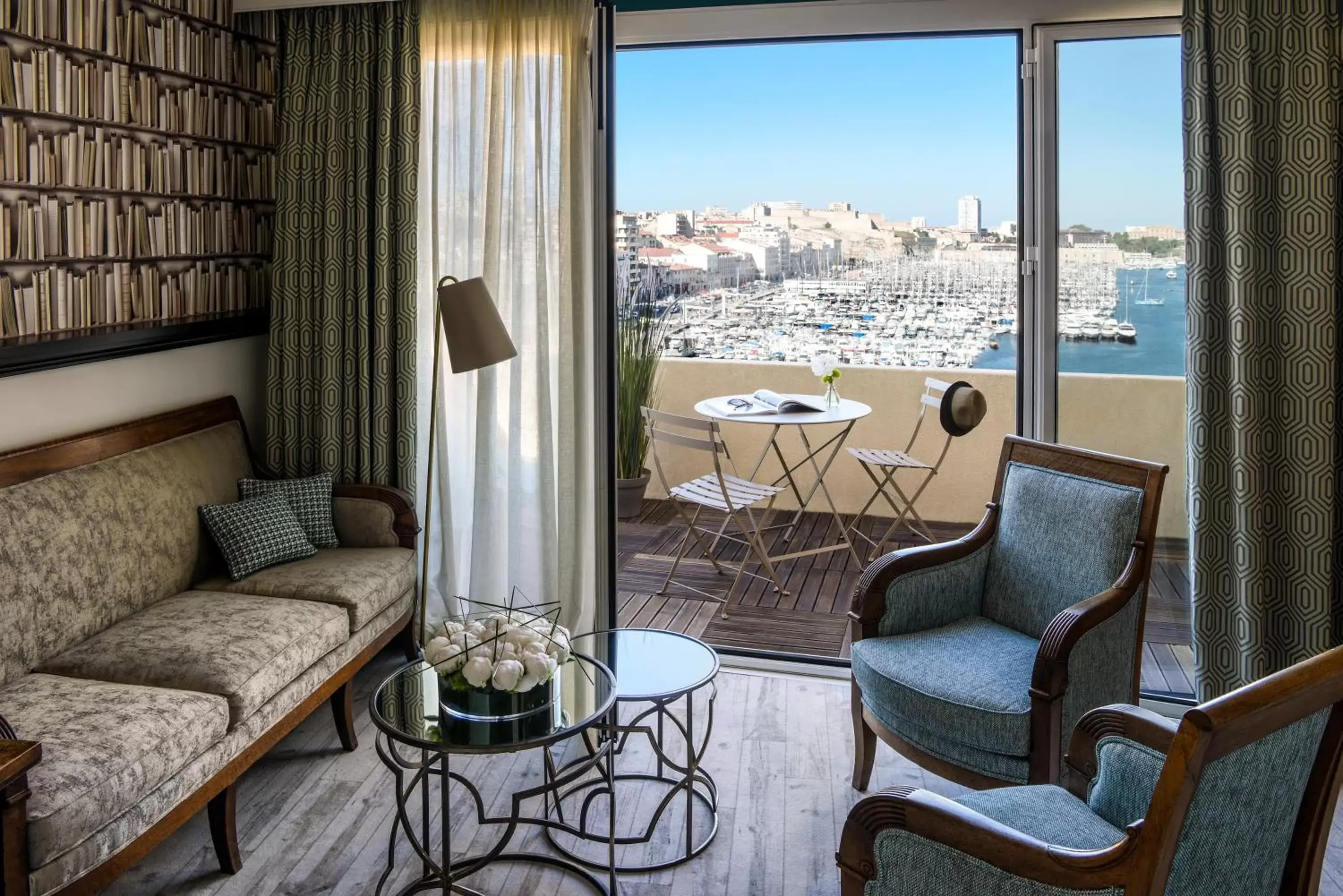 Balcony/Terrace, Seating Area in Grand Hotel Beauvau Marseille Vieux Port - MGallery