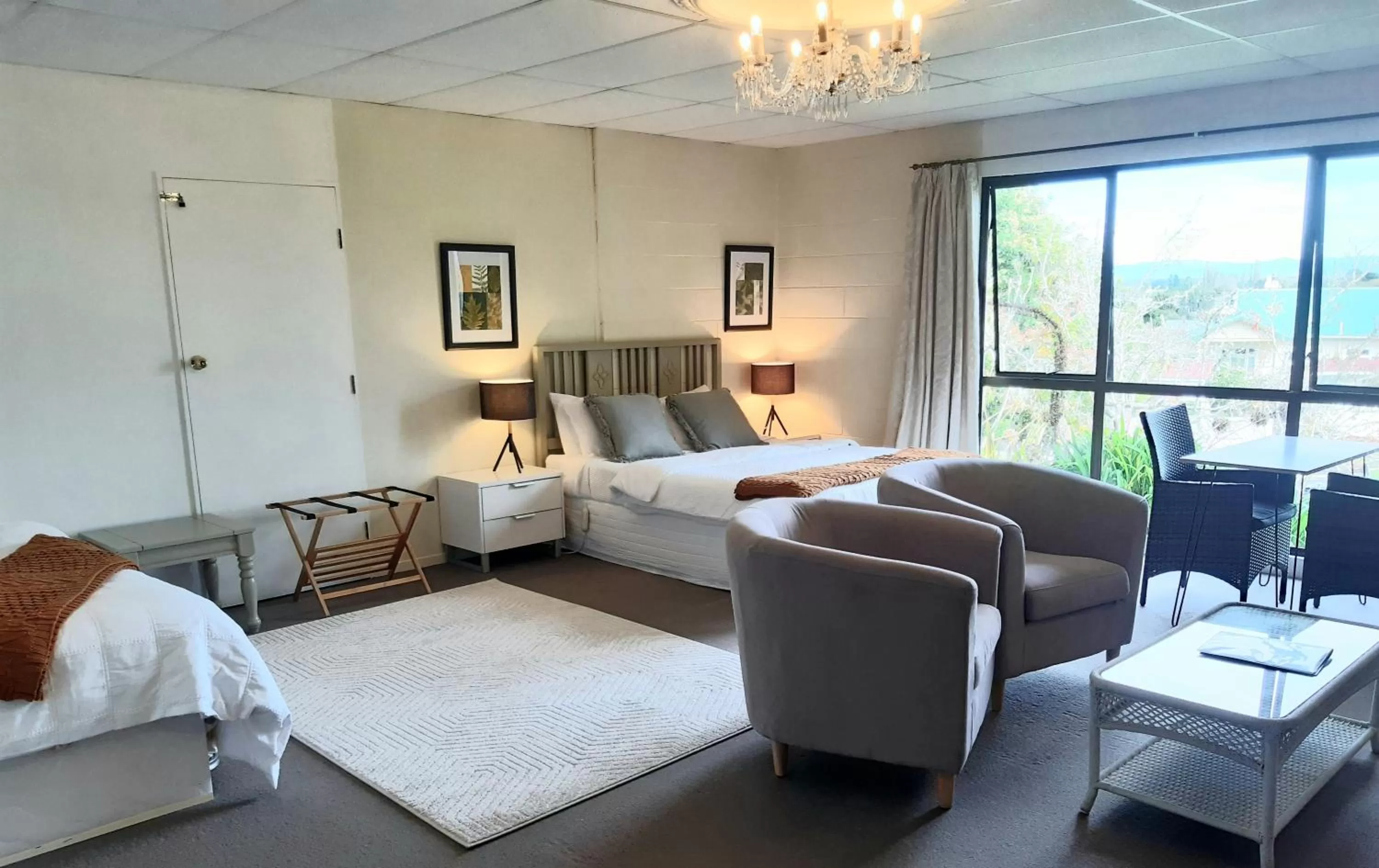 View (from property/room), Bed in Paeroa bed and breakfast