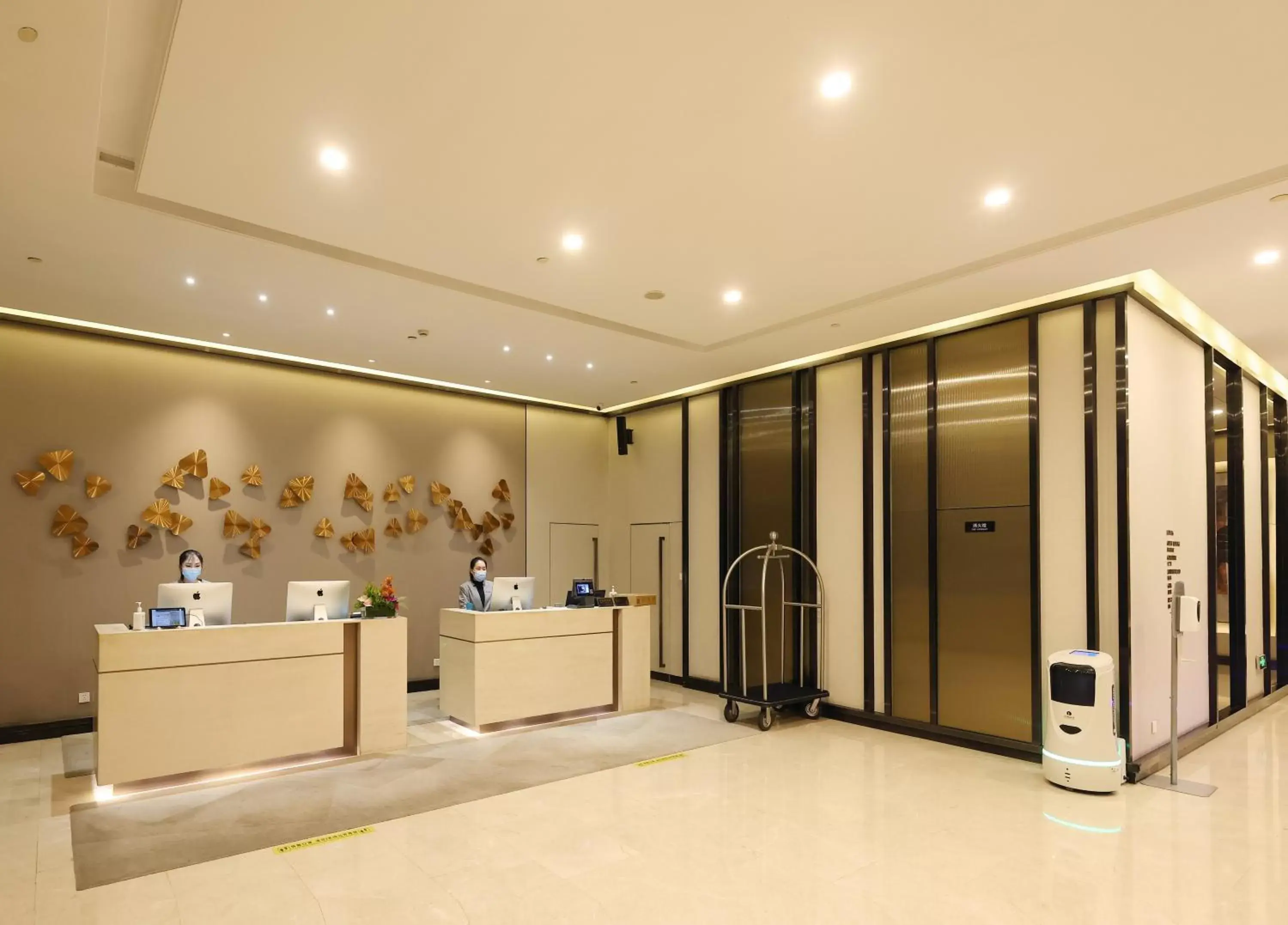Lobby or reception in Fraser Residence Shanghai Lobby or reception in Fraser Residence Shanghai