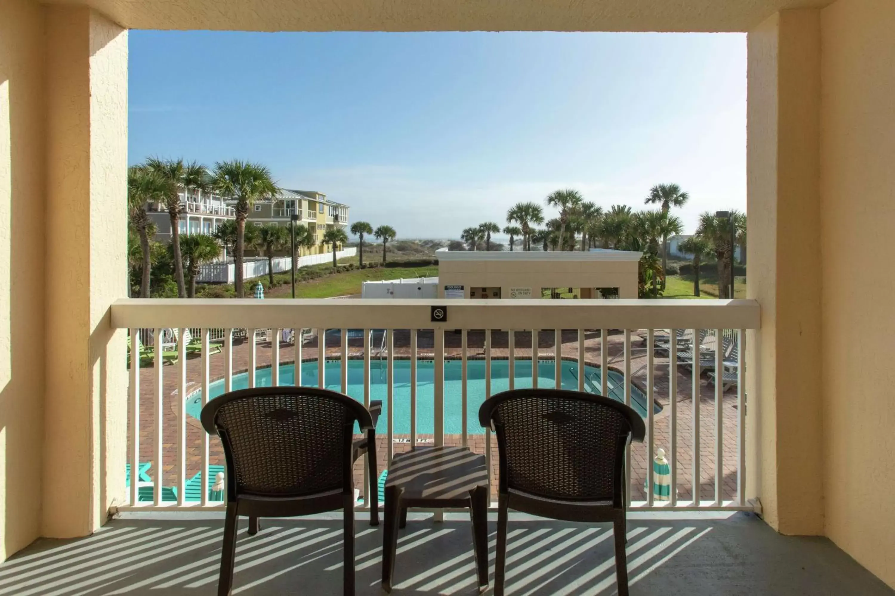 View (from property/room), Balcony/Terrace in Hampton Inn Saint Augustine Beach