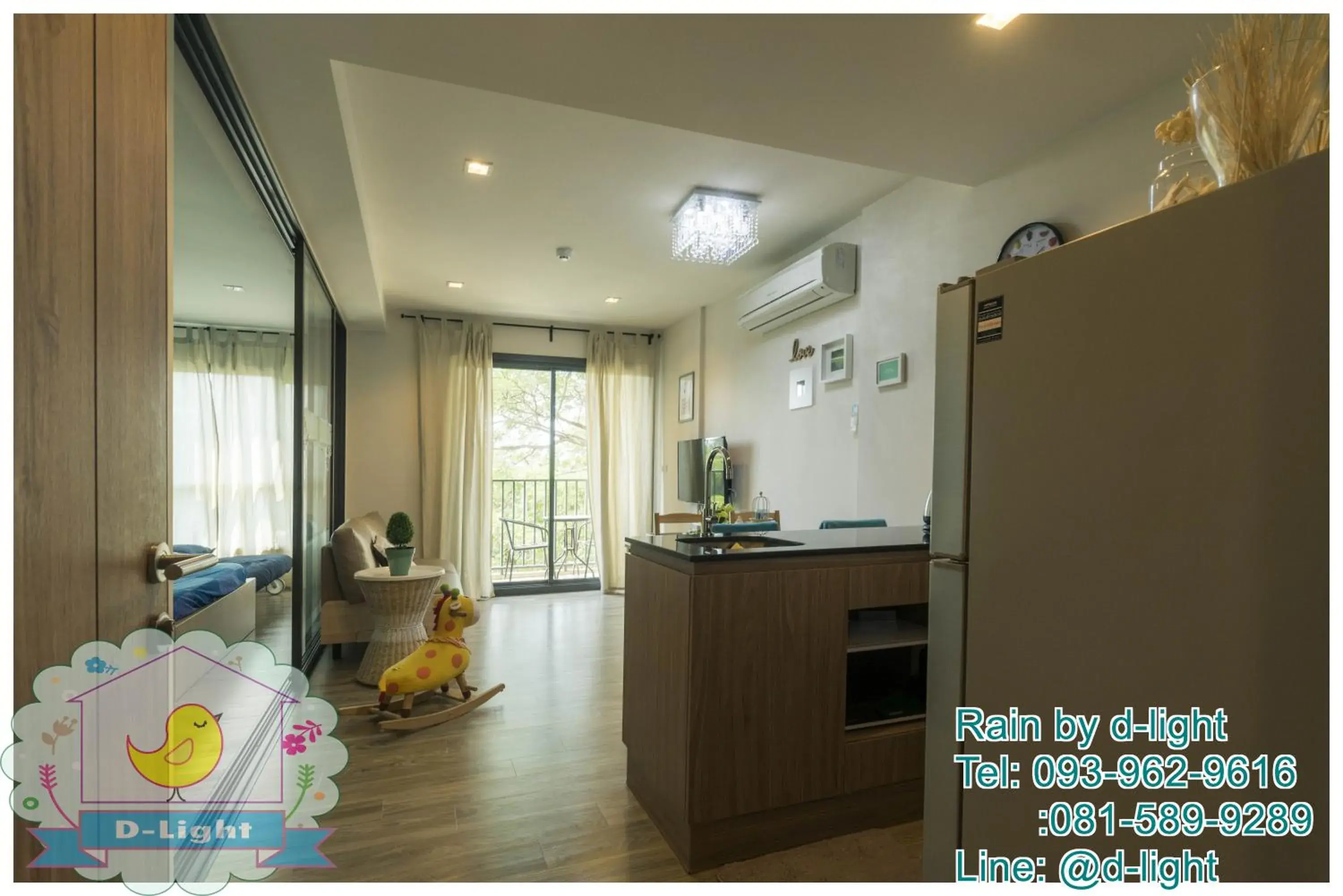 Living room in Rain Cha-am Hua Hin by D-light Living room in Rain Cha-am Hua Hin by D-light