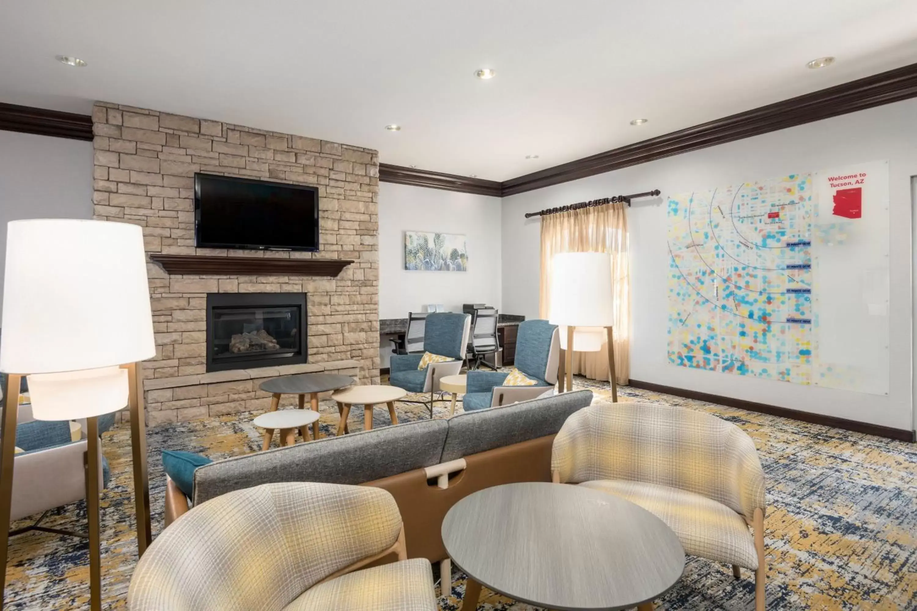 Lobby or reception, Seating Area in TownePlace Suites by Marriott Tucson Williams Centre