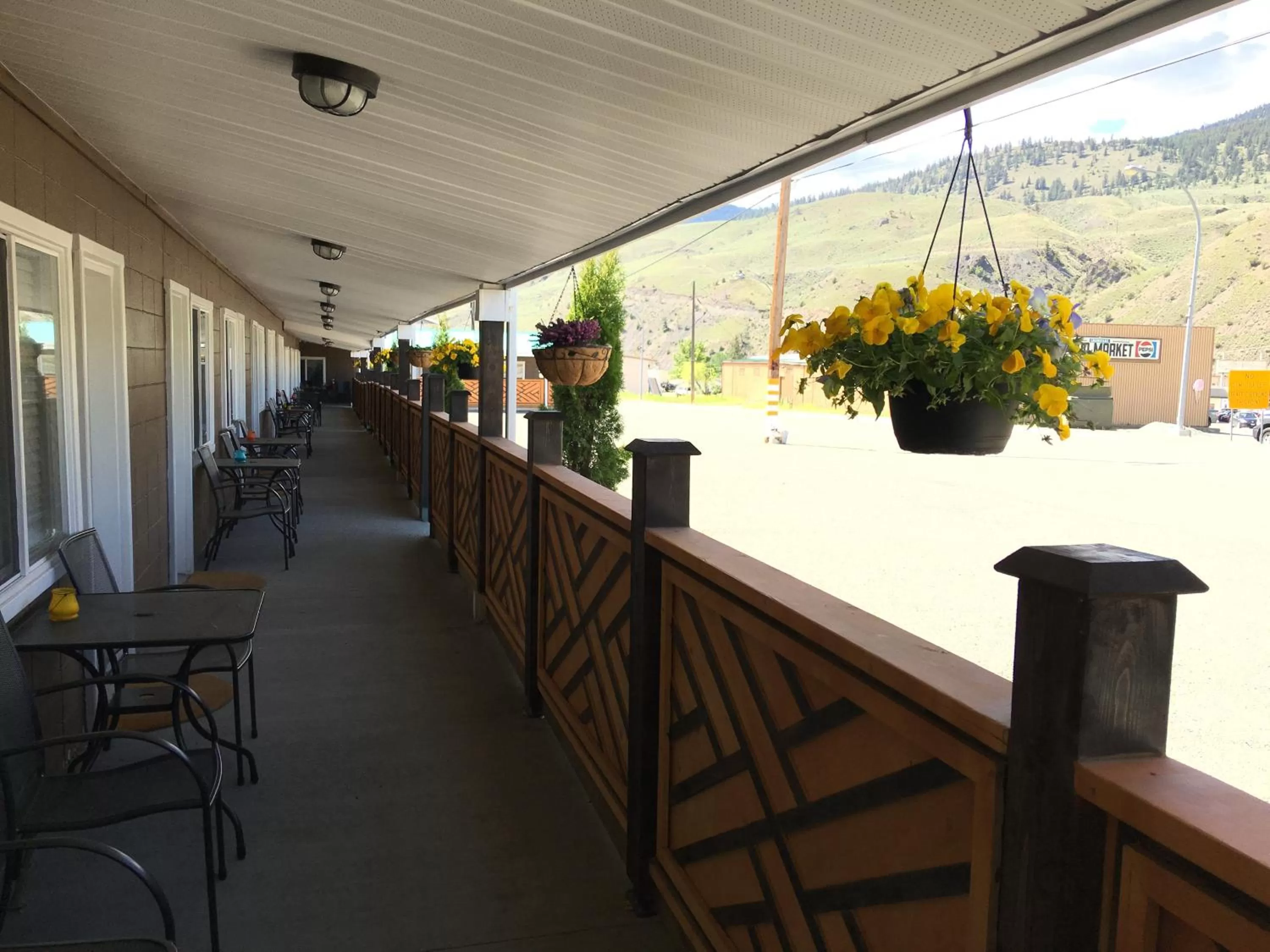 Patio in Sunset Motel