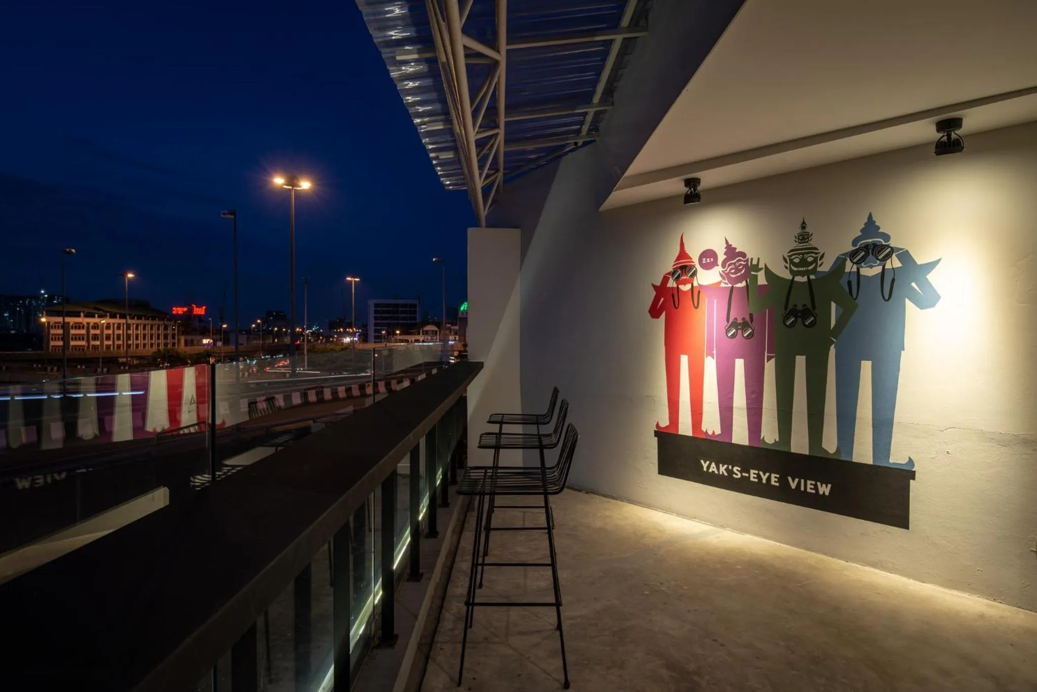 Balcony/Terrace in Yaks House Hostel