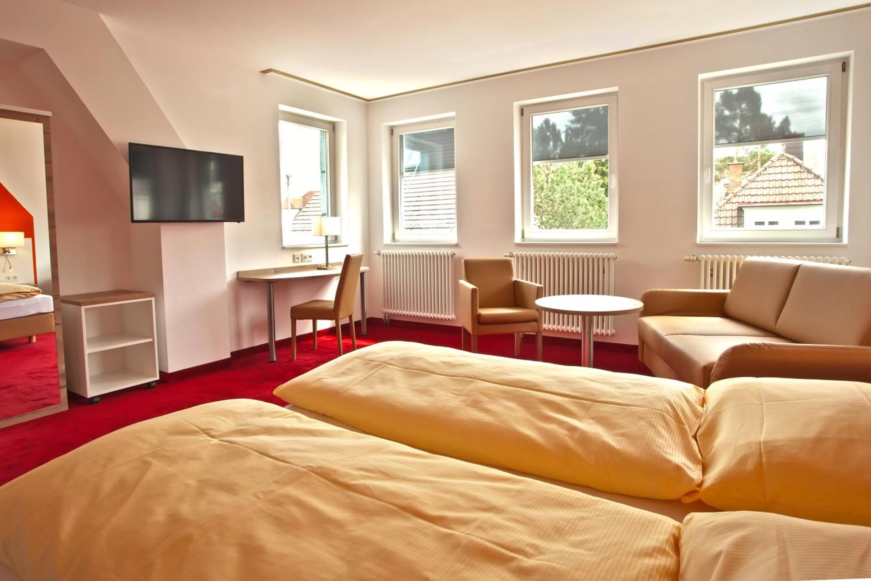 Photo of the whole room, Bed in Sternplatz Hotel