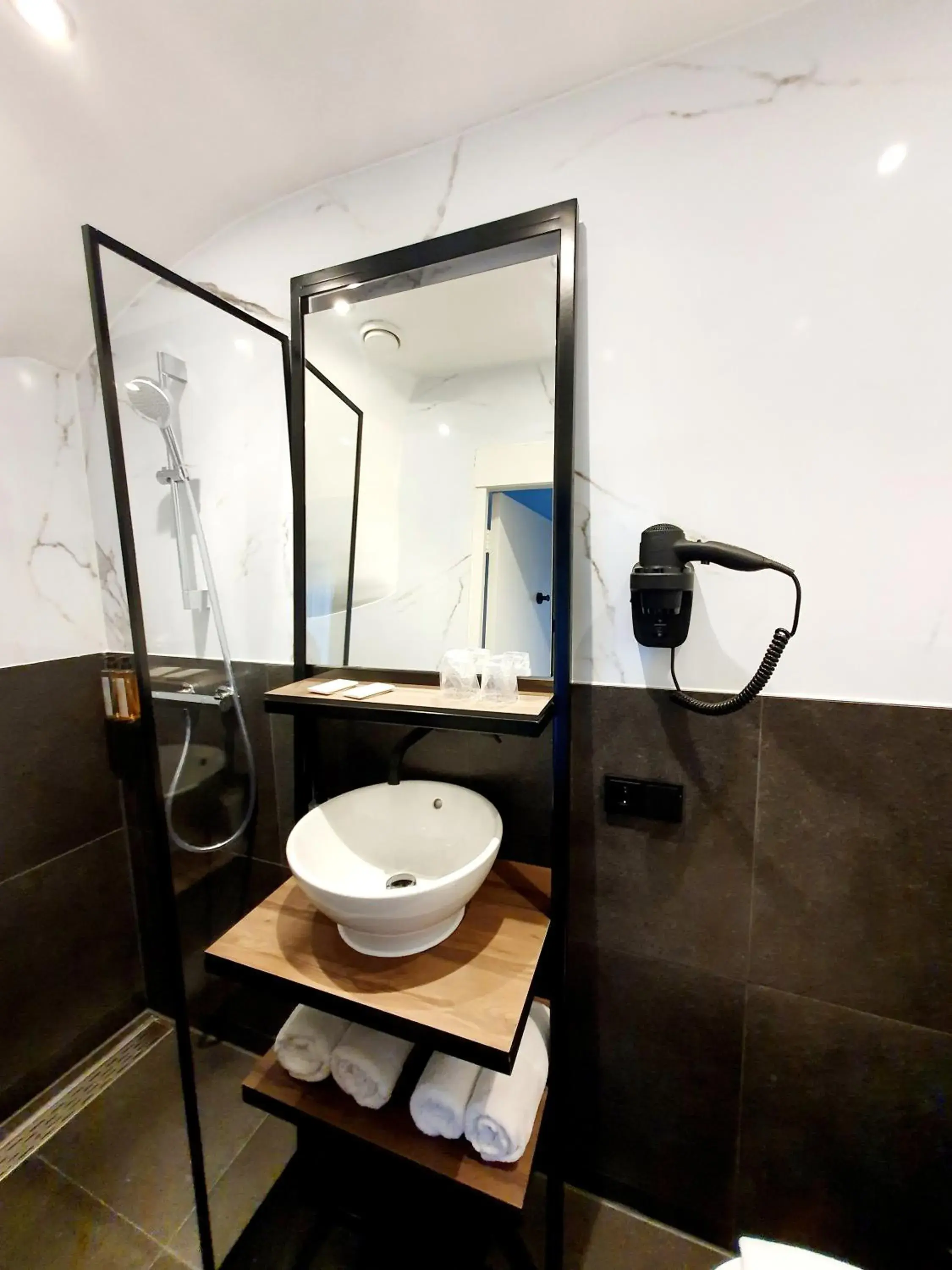 Shower, Bathroom in Hotel Nes
