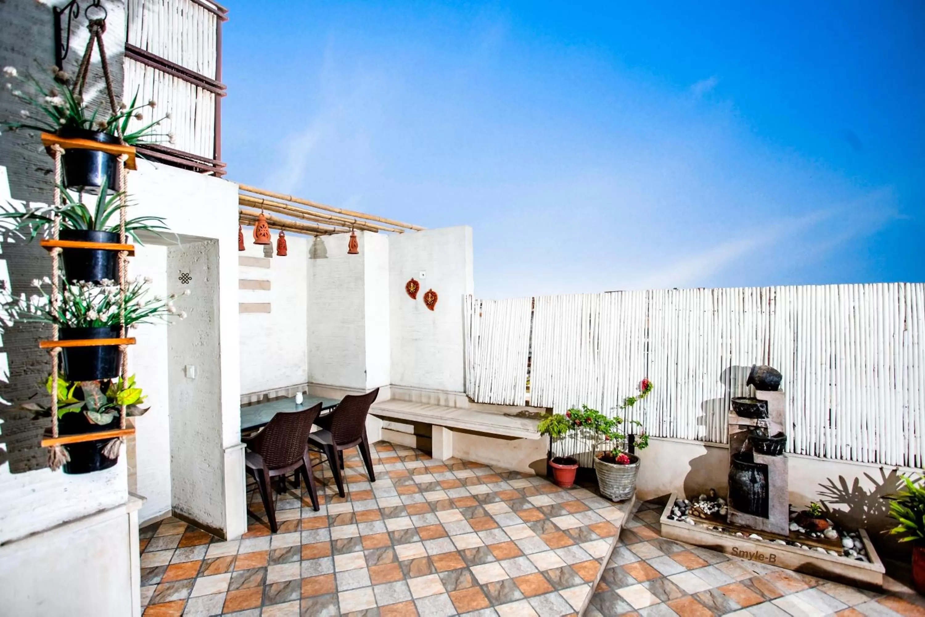 Balcony/Terrace in Smyle Inn - Best Value Hotel near New Delhi Station