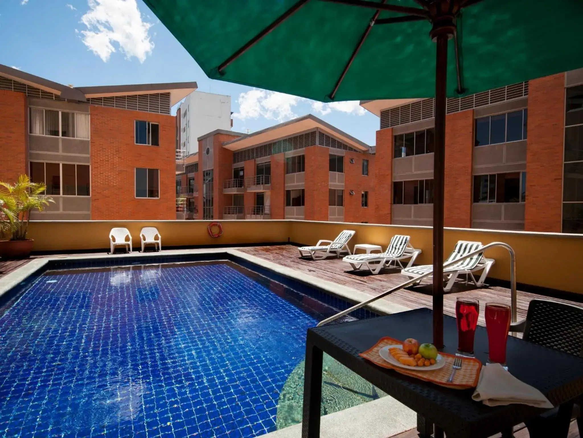 Balcony/Terrace, Swimming Pool in Armenia Hotel