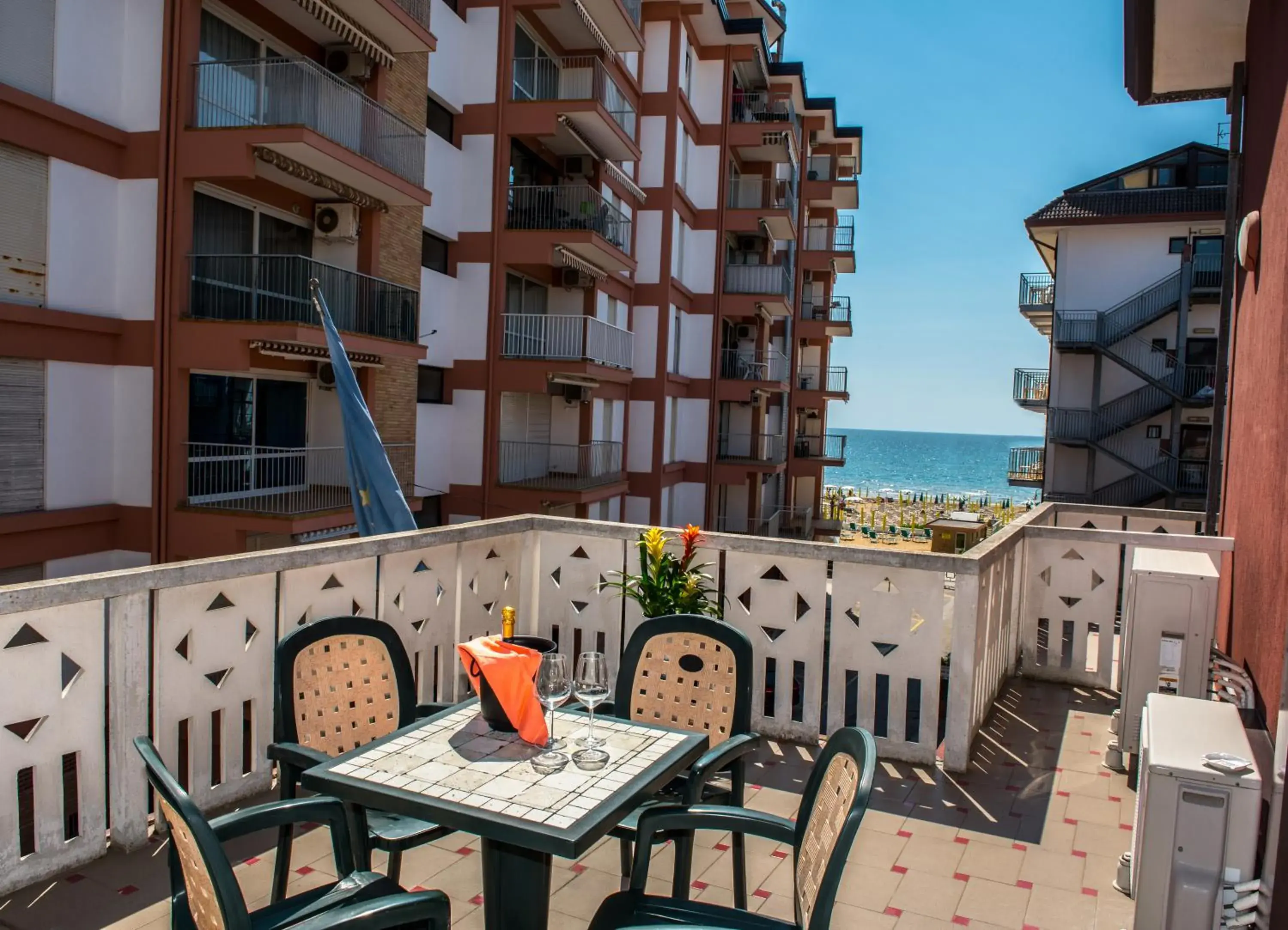 Balcony/Terrace in Hotel Malibran