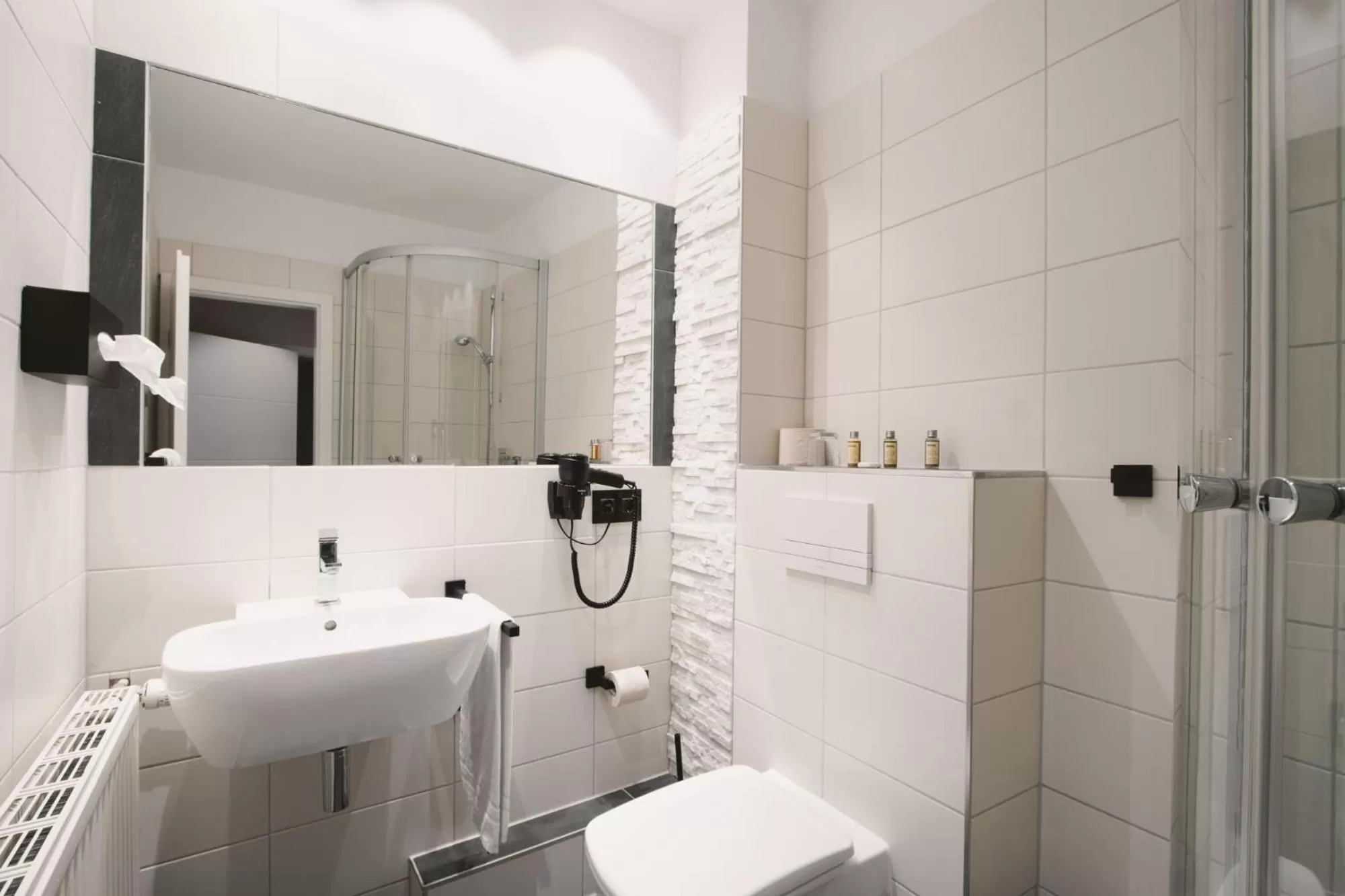 Shower in Hotel Schweriner Hof