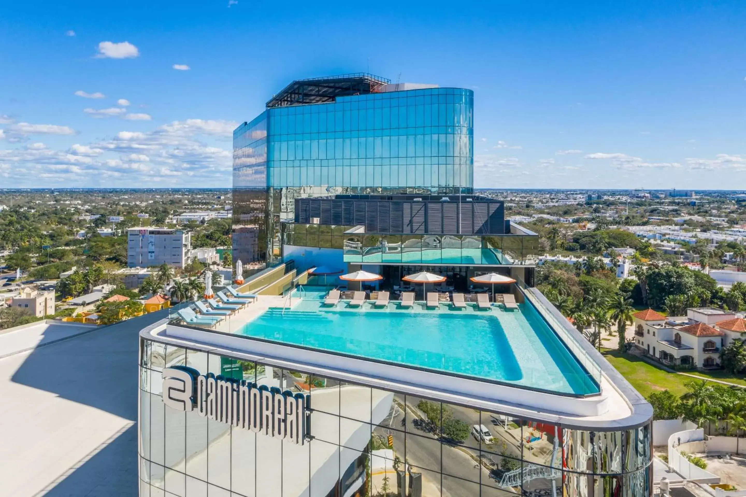 Bird's eye view, Pool View in Camino Real Mérida