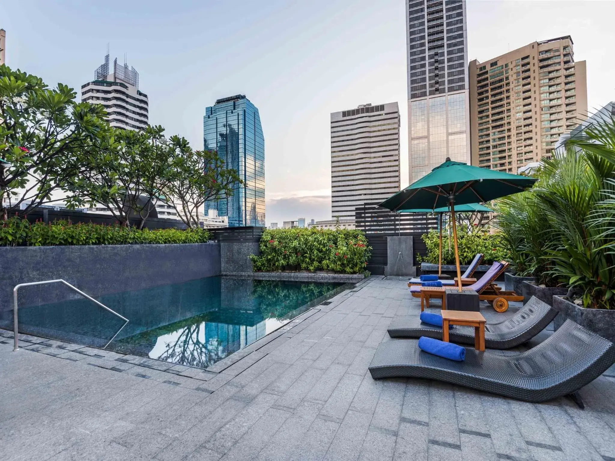 Balcony/Terrace, Swimming Pool in Maitria Hotel Sukhumvit 18 Bangkok – A Chatrium Collection