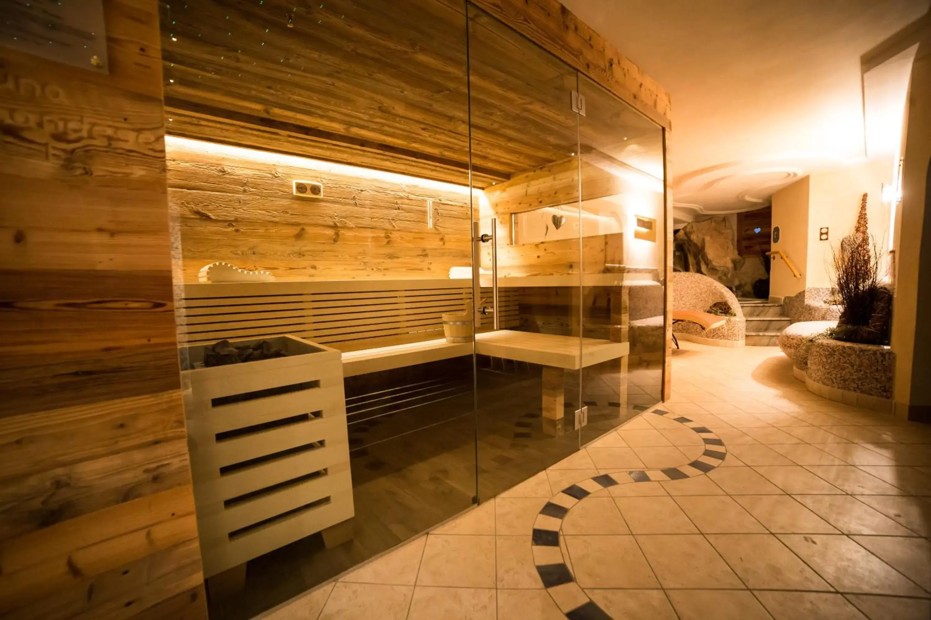 Sauna in Hotel Freina