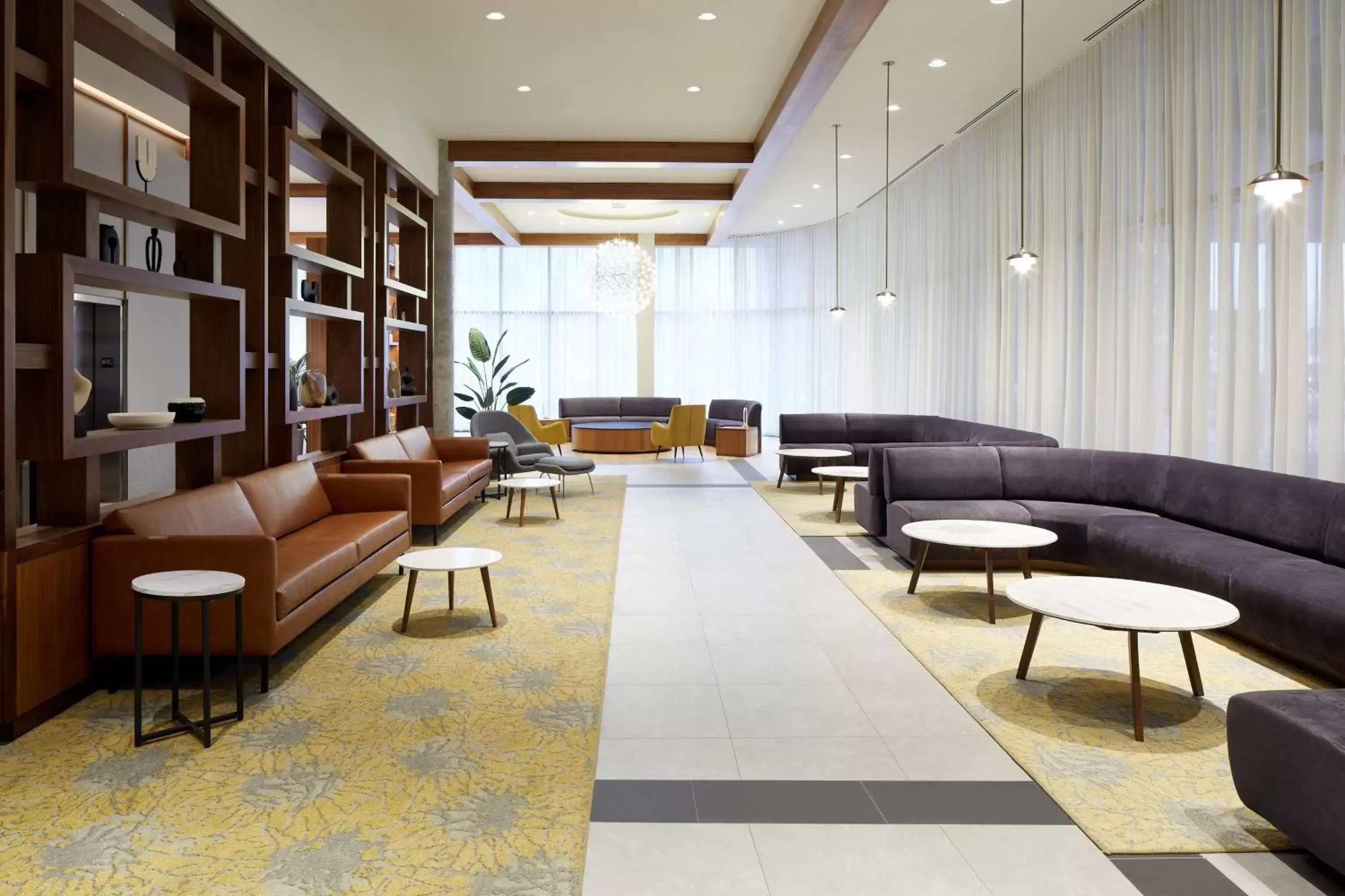 Lobby or reception, Lounge/Bar in Residence Inn by Marriott Montreal Midtown