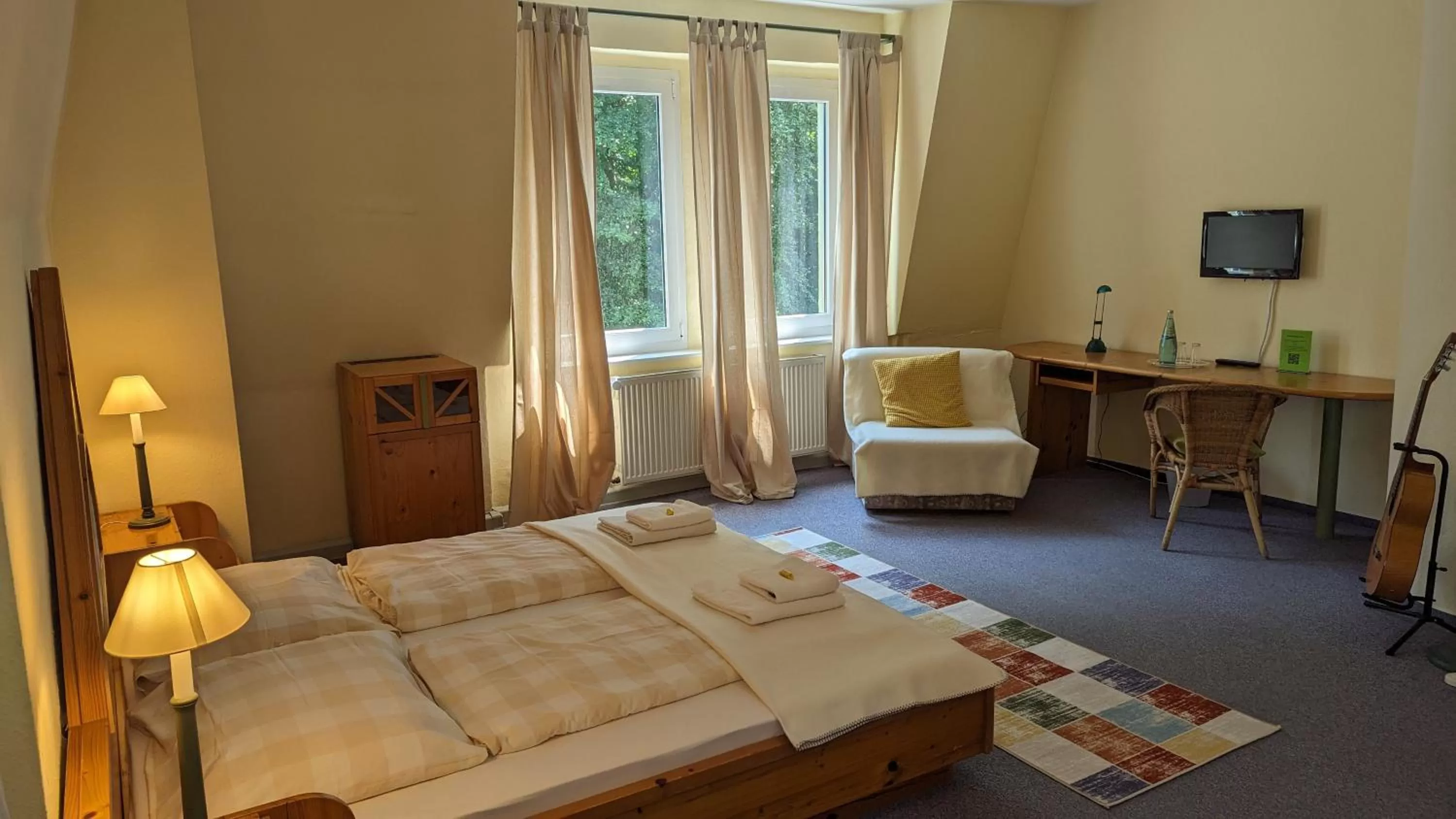 Photo of the whole room, Bed in Naturhotel Forsthaus