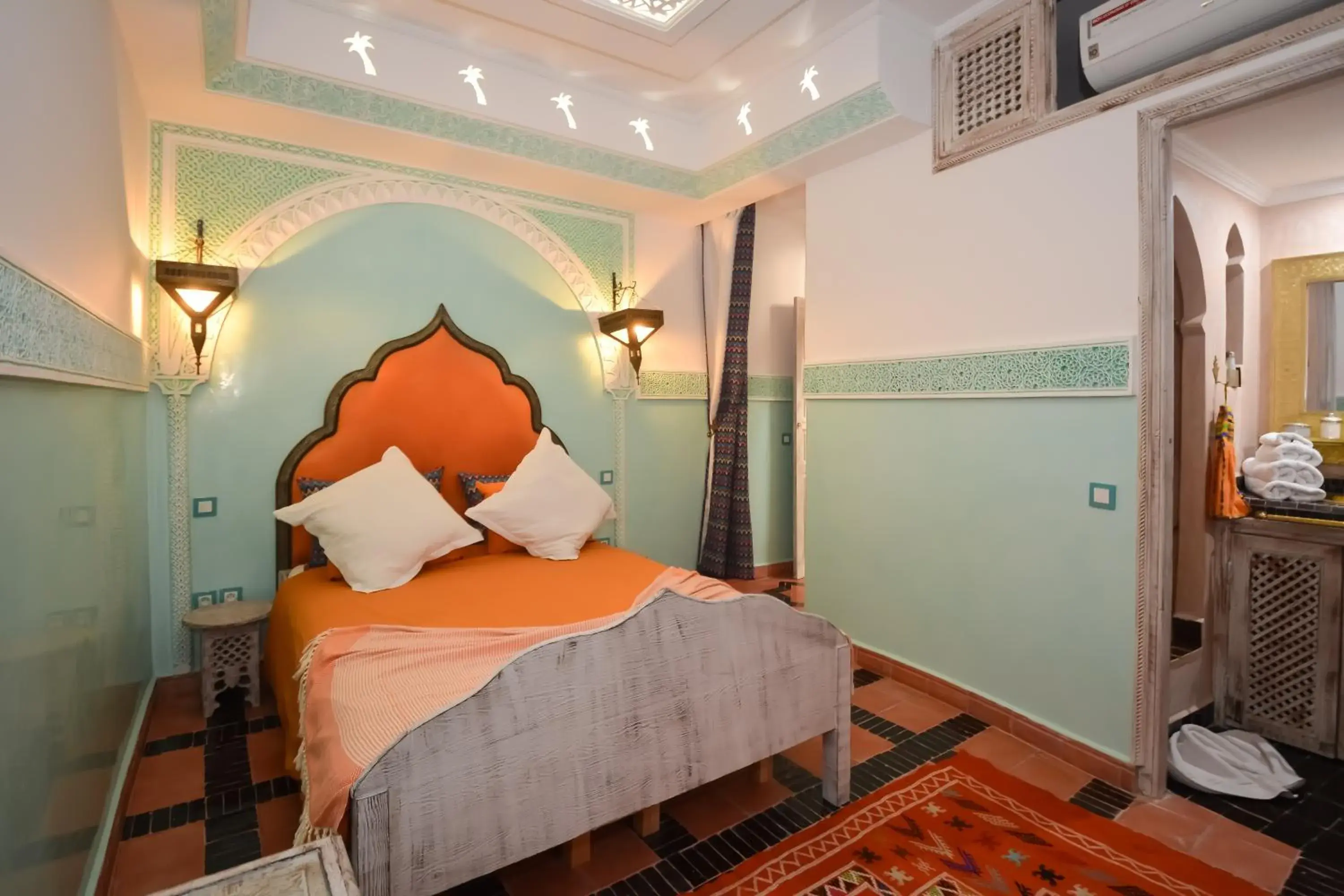 Bedroom, Bed in Riad Eloise