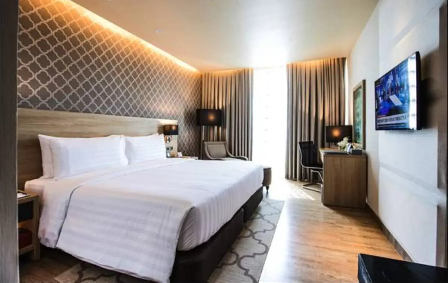 Bed in bai Hotel Cebu