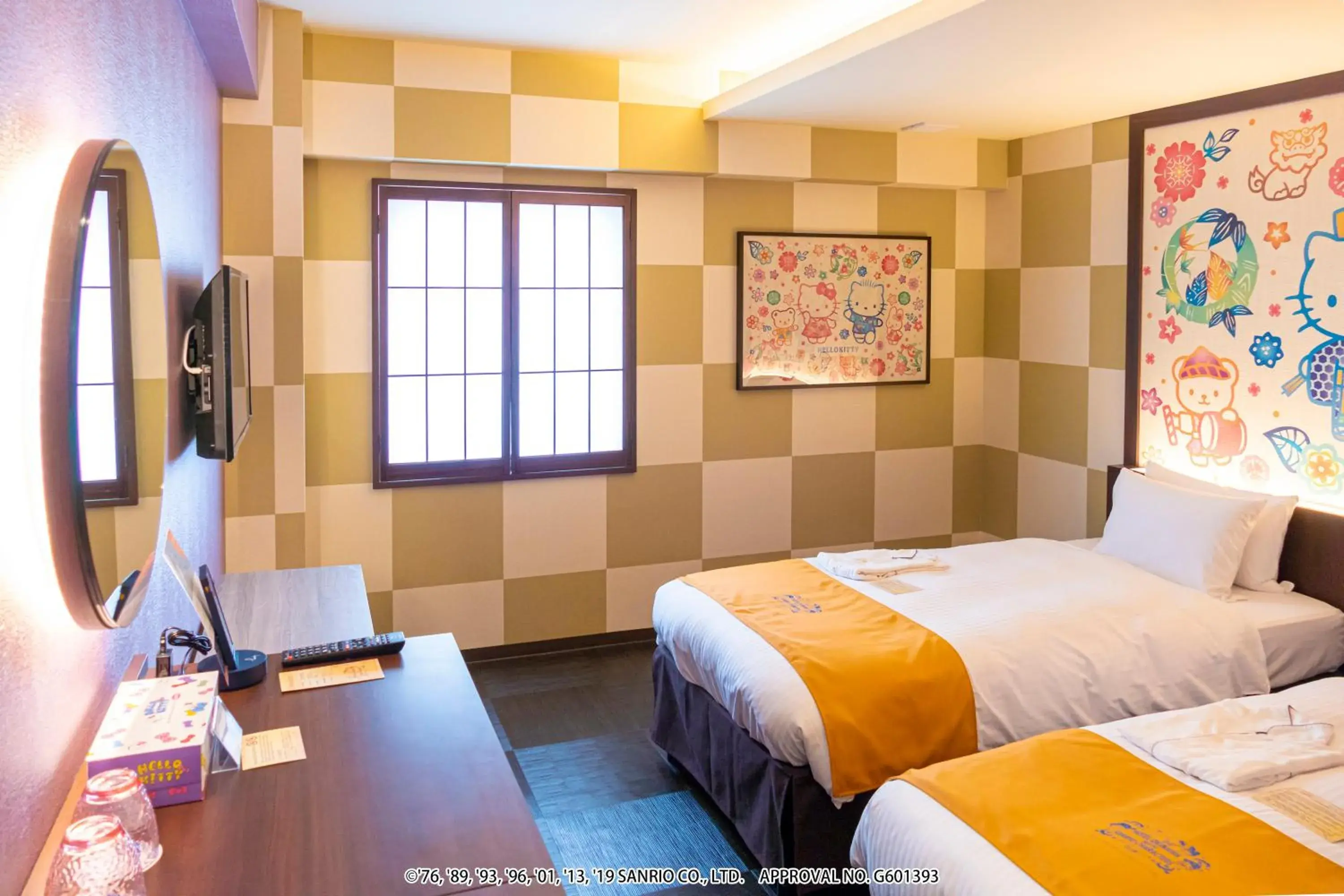 Photo of the whole room in Hotel Okinawa With Sanrio Characters