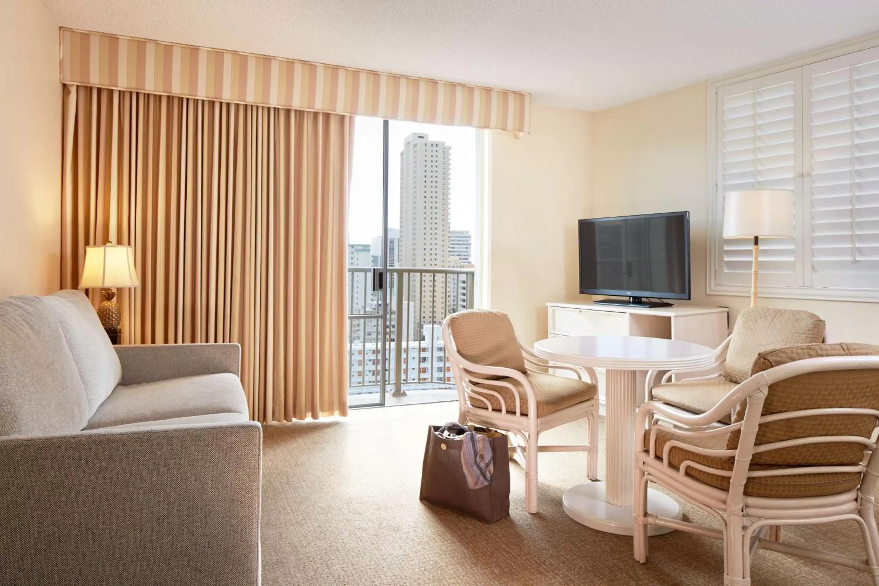 Bedroom, Seating Area in OHANA Waikiki East by OUTRIGGER