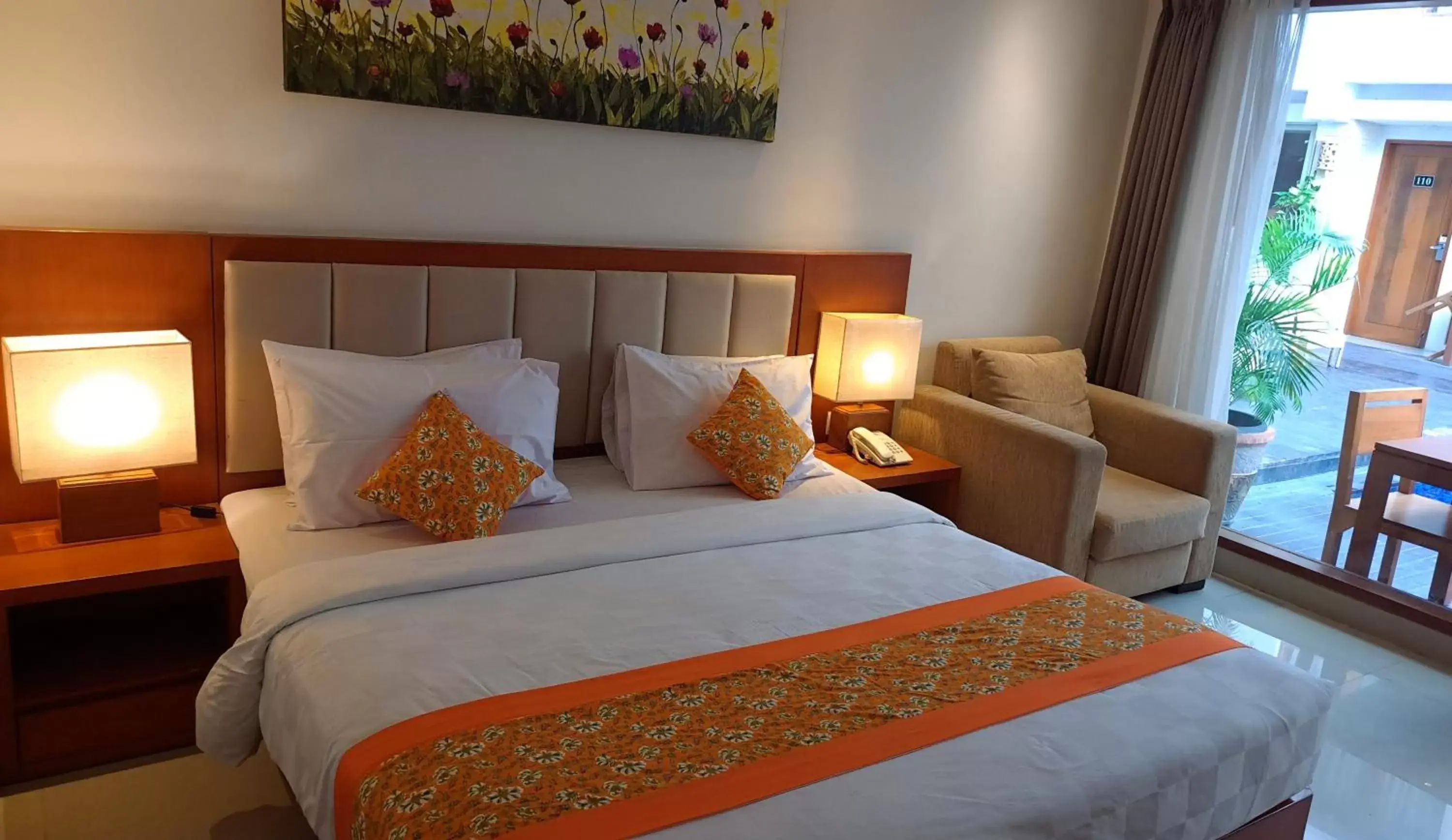 Bedroom, Bed in The Sun Hotel & Spa Legian - CHSE Certified