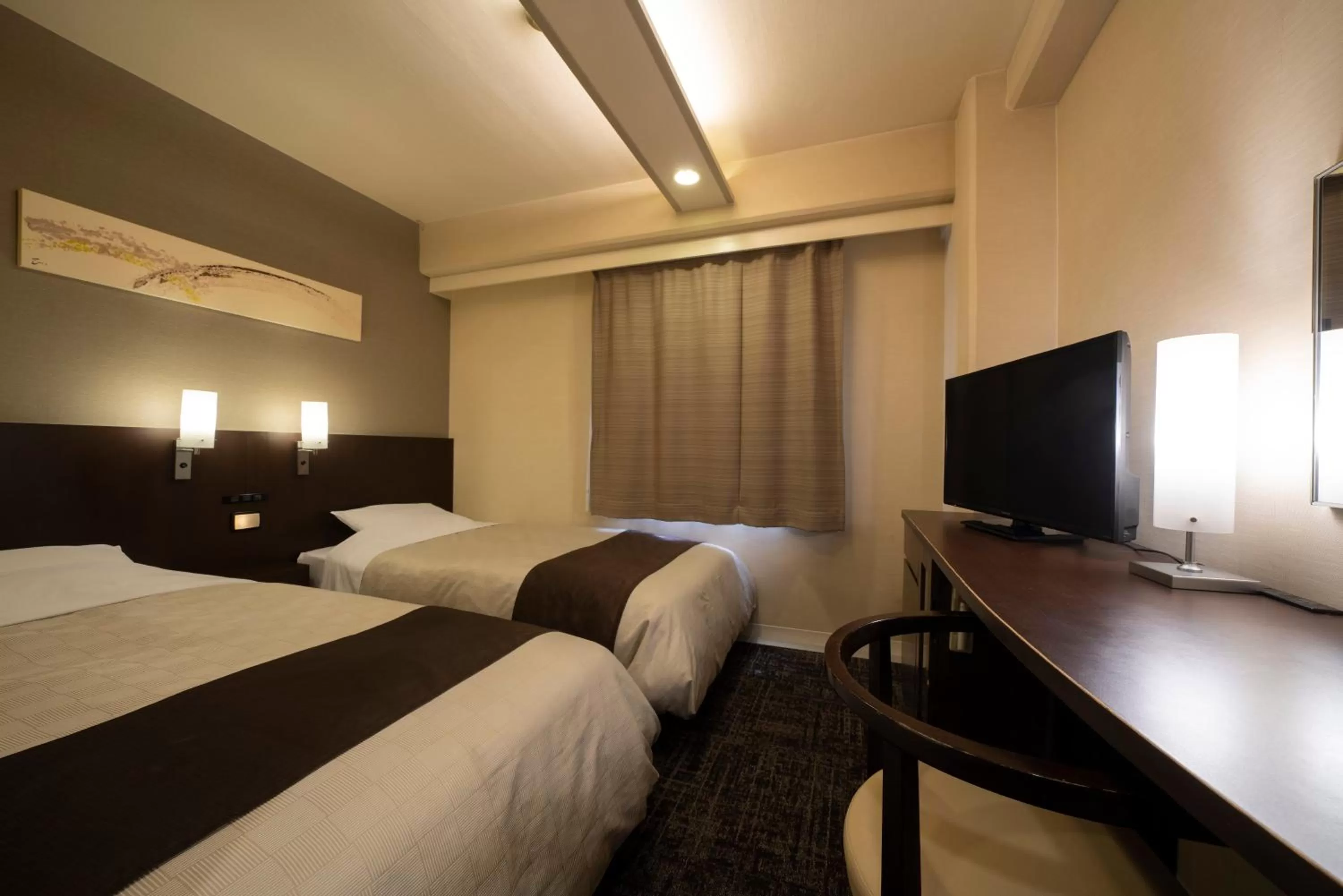 Photo of the whole room, Bed in Hotel Binario Umeda