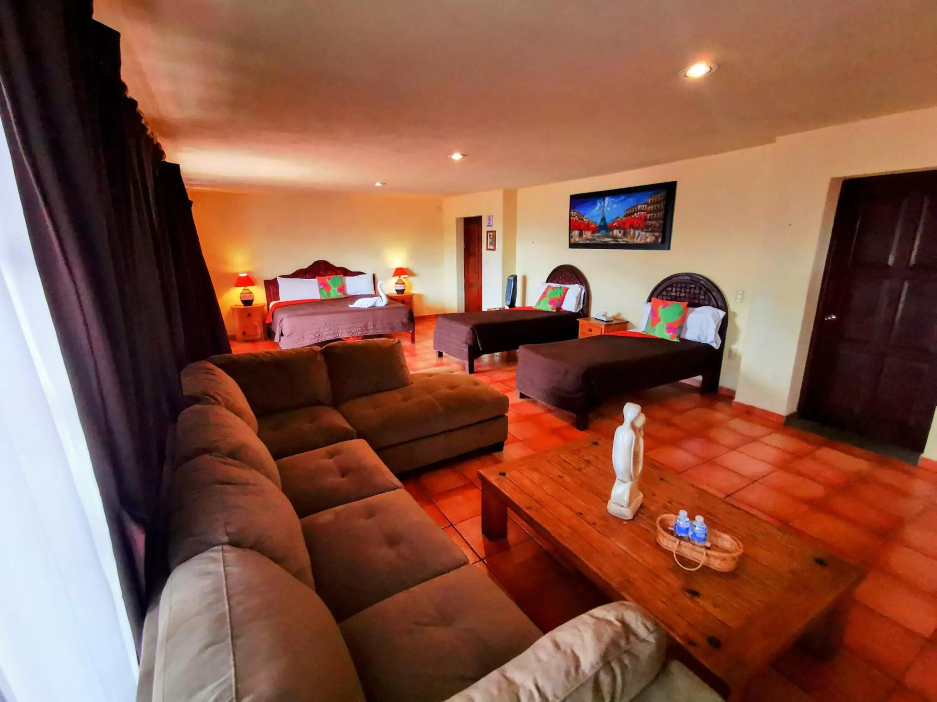 Bed, Seating Area in Hotel Chocolate Suites