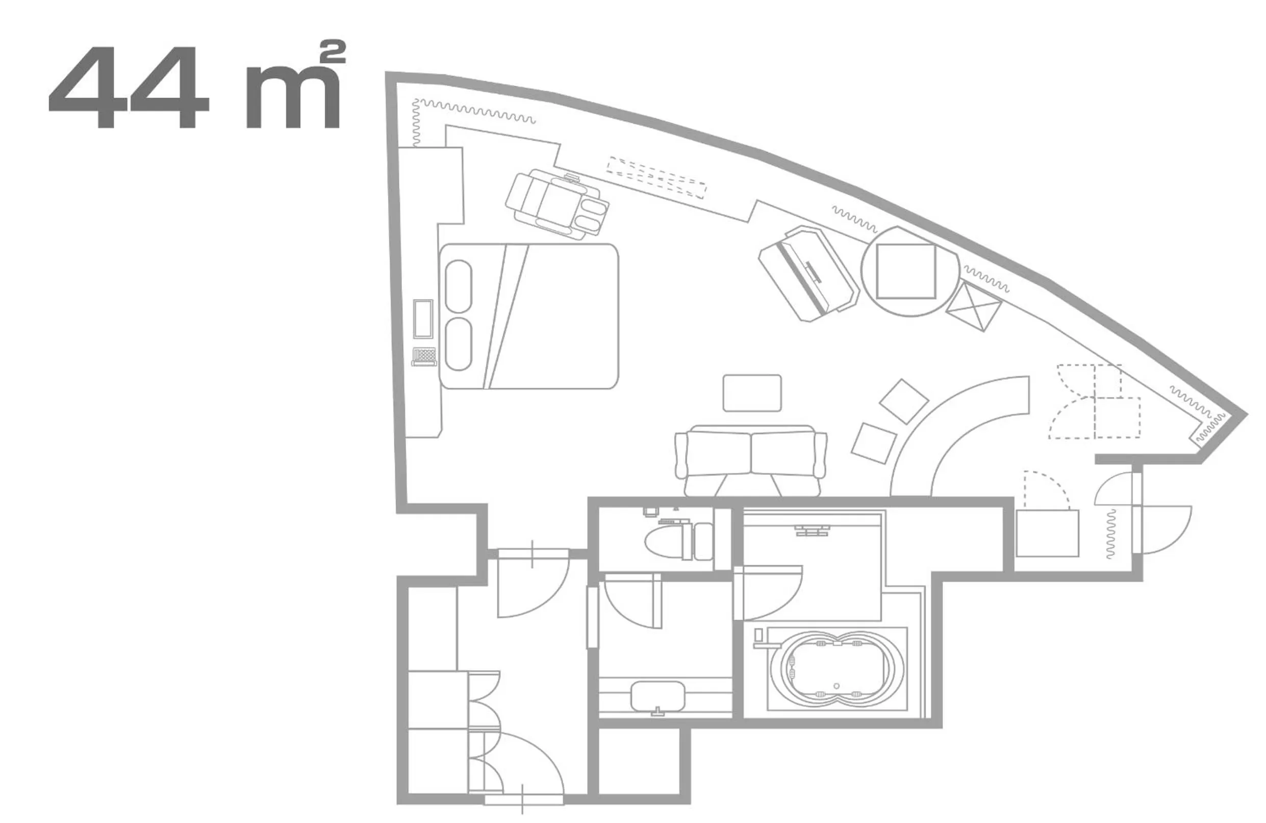 Floor plan in Hotel Alps