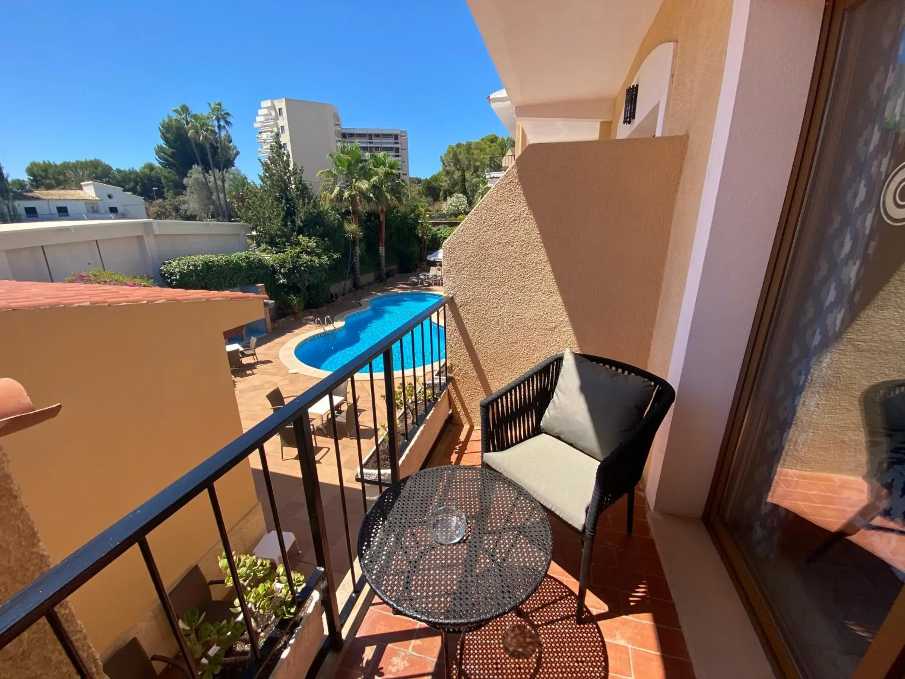 Pool view, Balcony/Terrace in Hs Villa Rosa Paguera