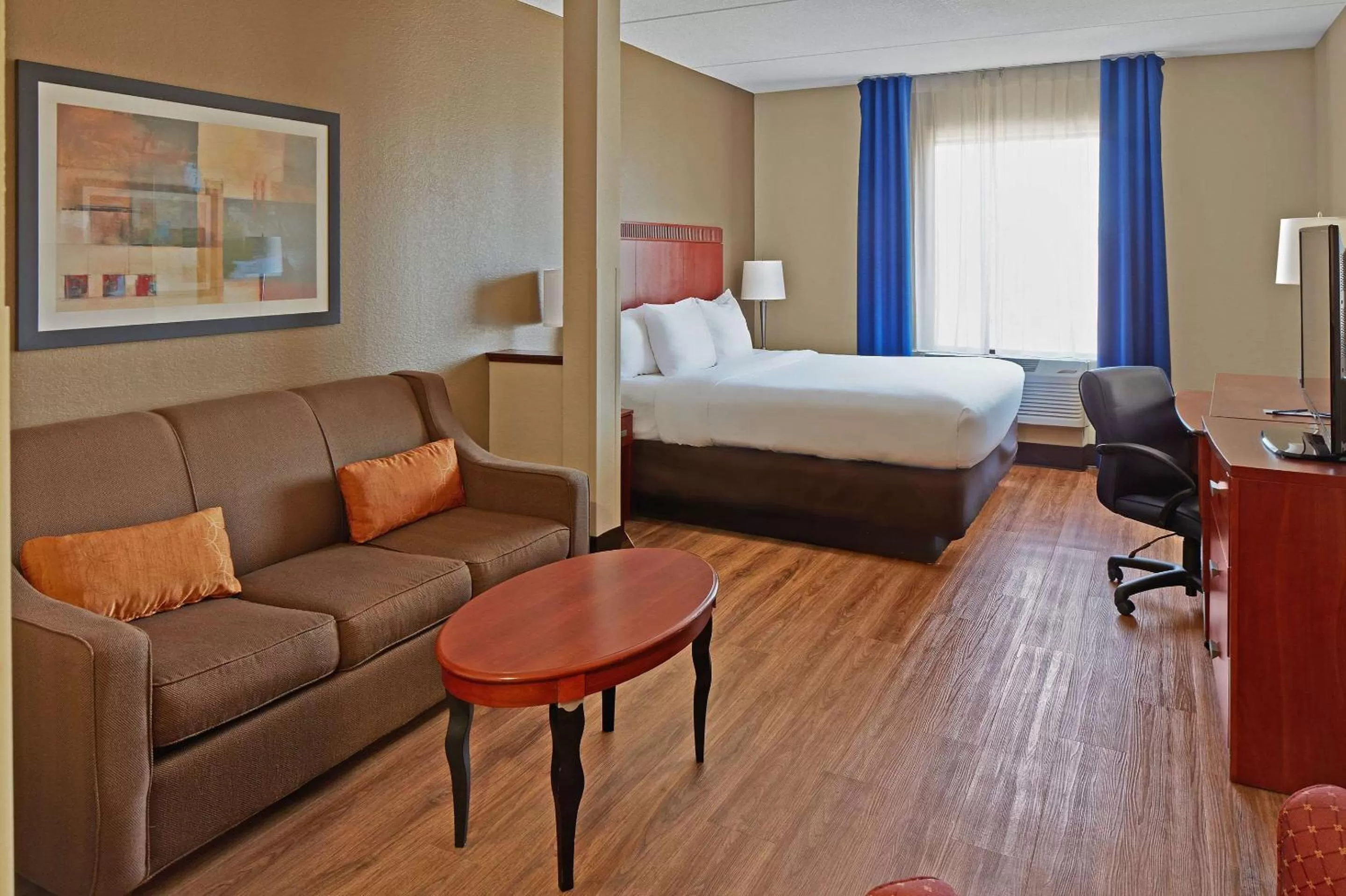 King Suite with Roll in Shower - Accessible/Non-Smoking in Comfort Suites Outlet Center