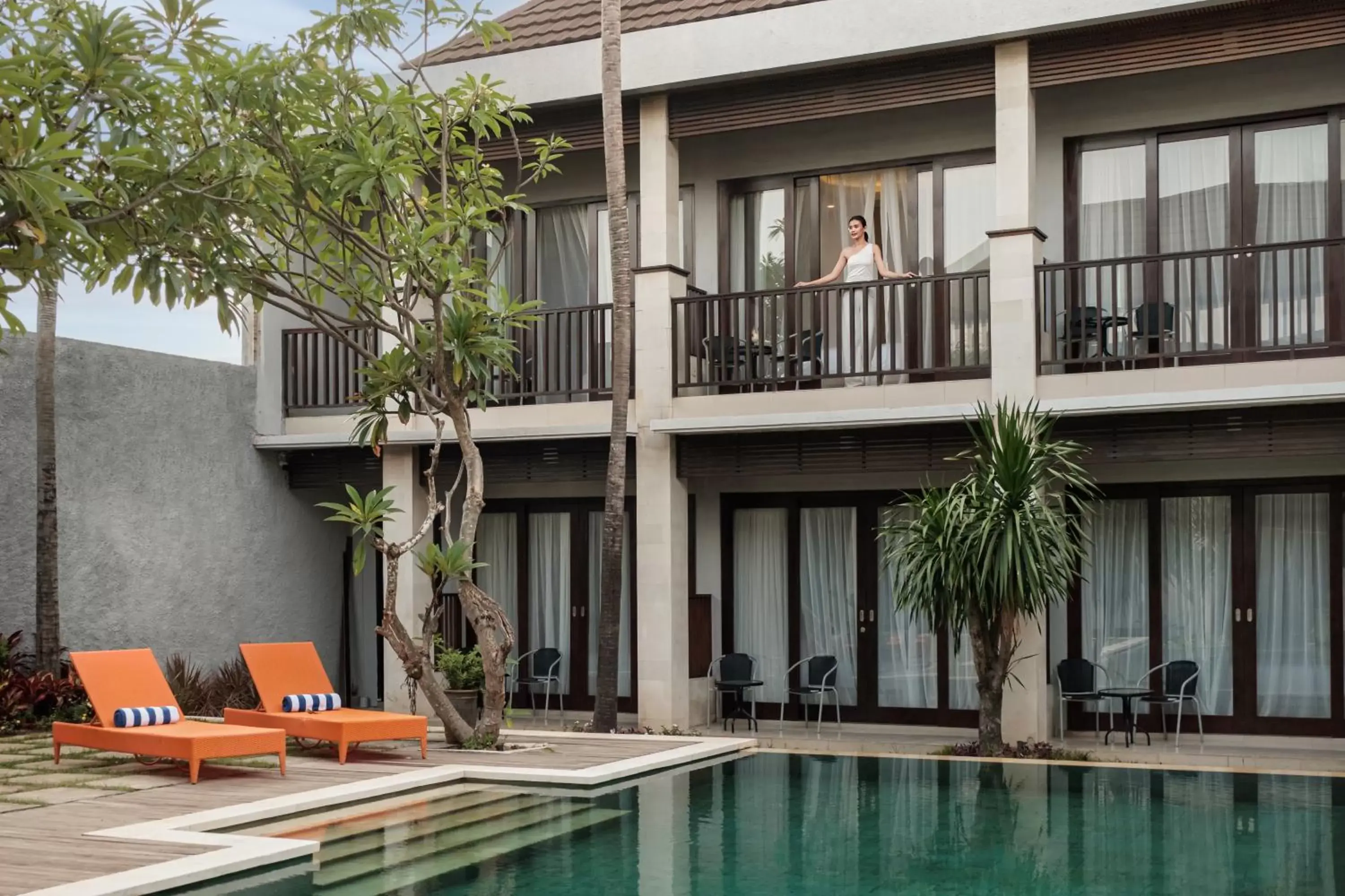Pool view, Property Building in ABISHA Hotel Sanur