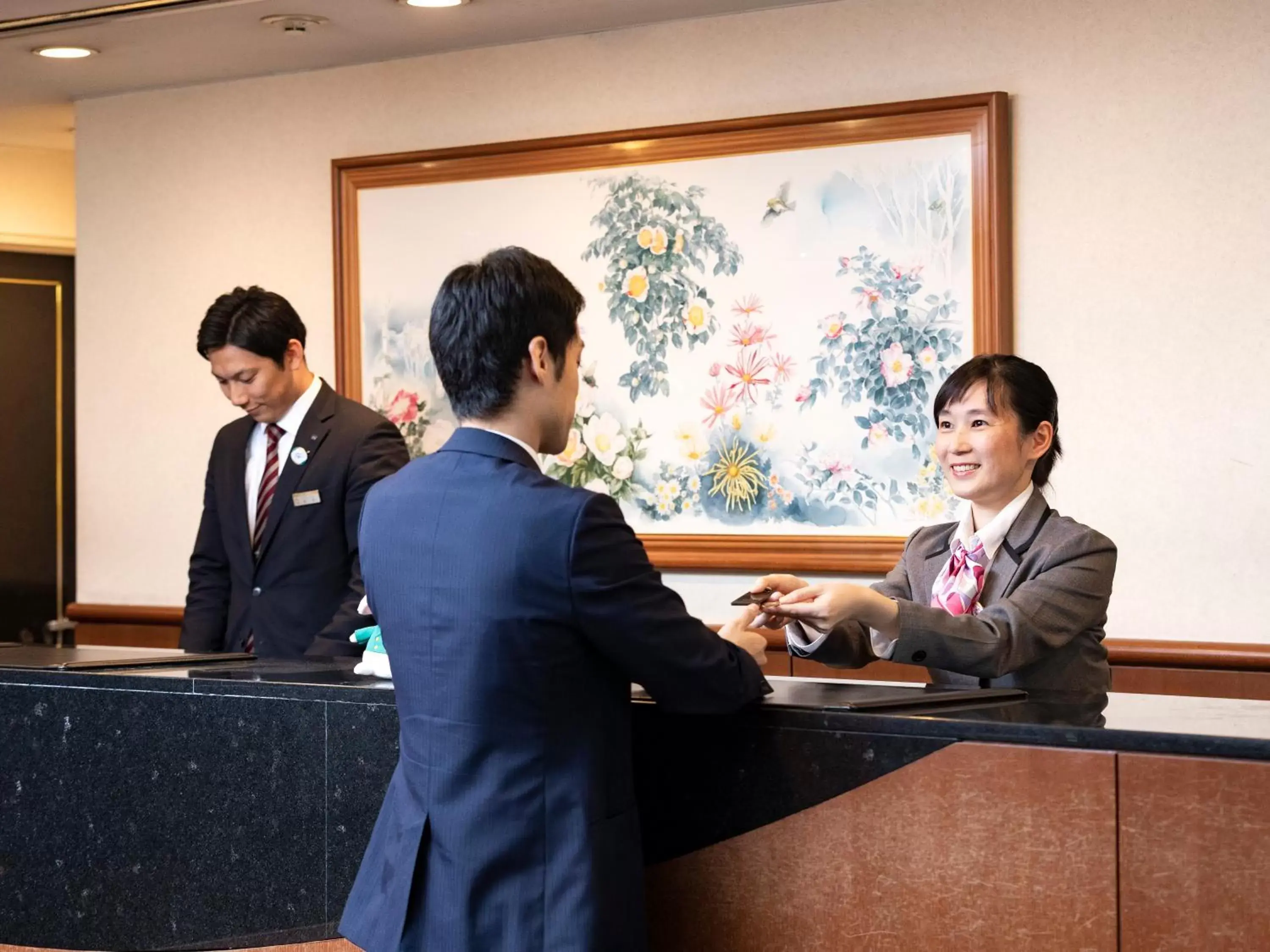 Staff, Lobby/Reception in Ark Hotel Kumamotojo Mae -ROUTE INN HOTELS-