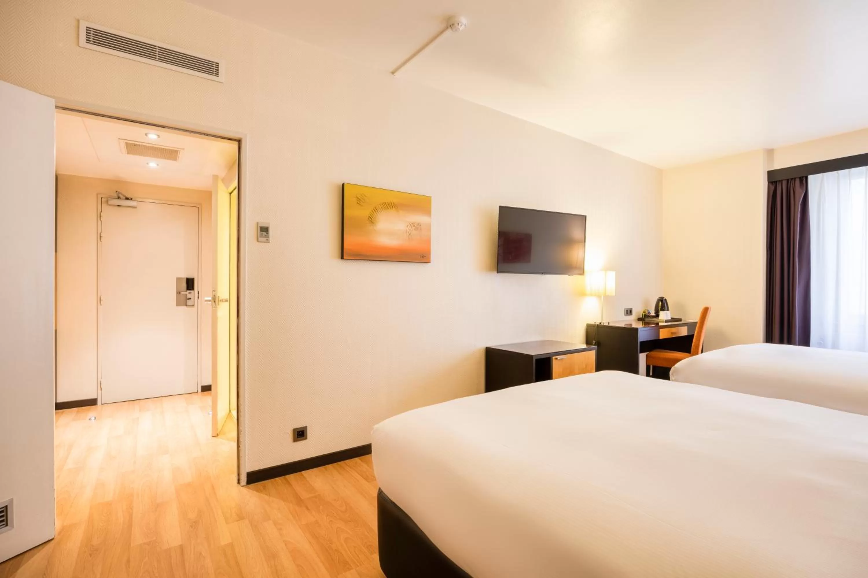 Bedroom, Bed in a&o Brussel Centrum