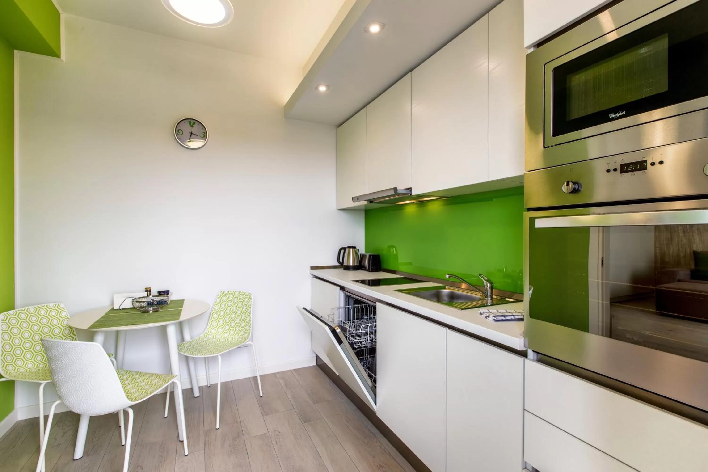 Kitchen or kitchenette in Mava Apartamente