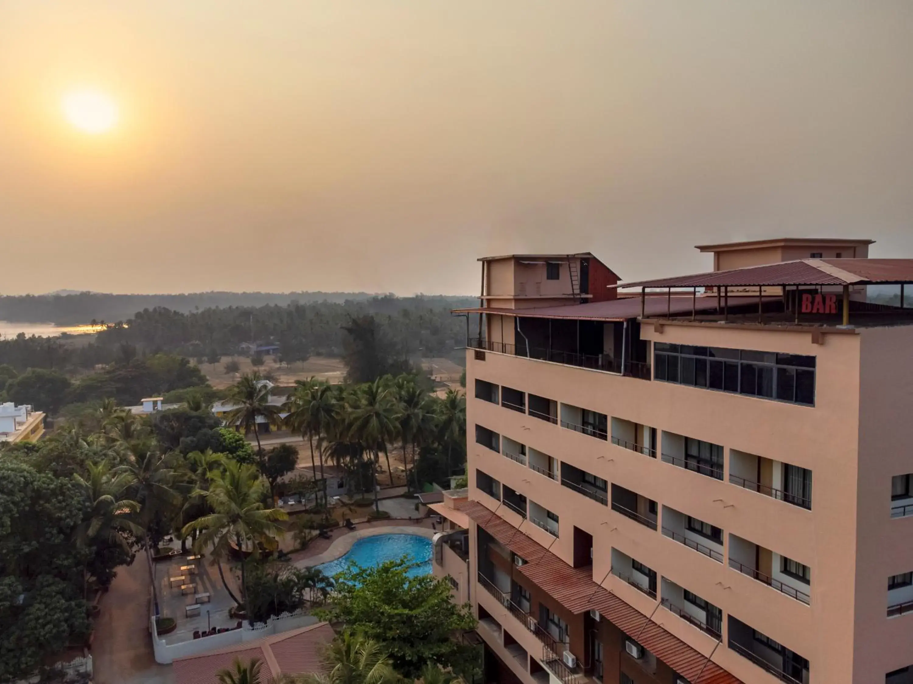 Bird's eye view, Pool View in Sterling Karwar