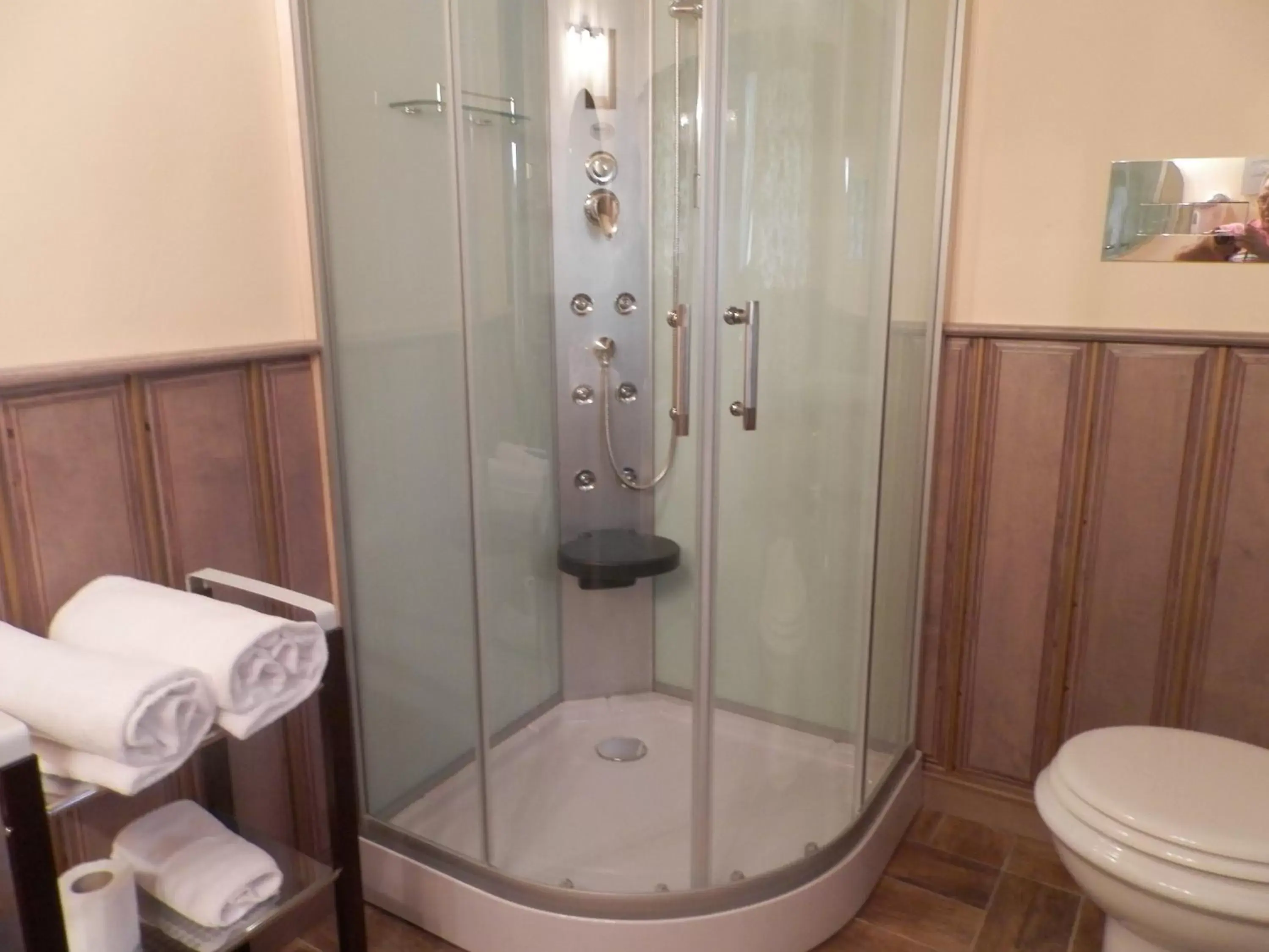 Shower, Bathroom in B&B Villa del Sole Relais