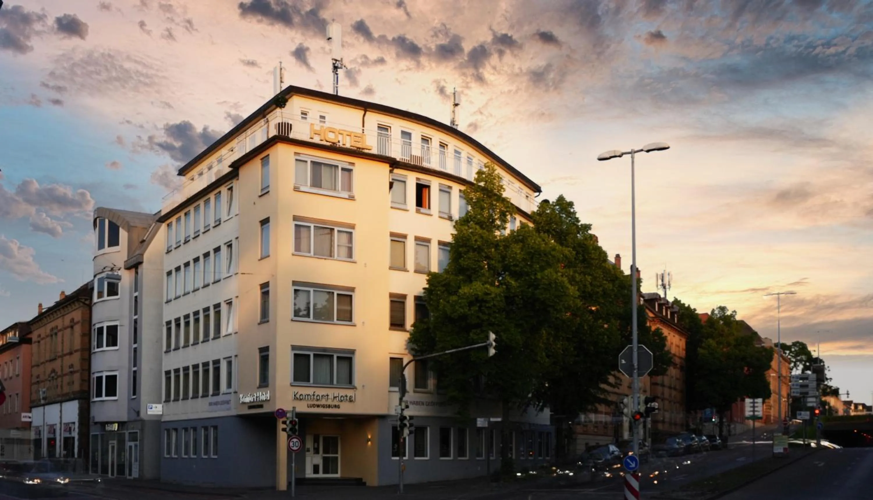 Property building in Komfort Hotel Ludwigsburg