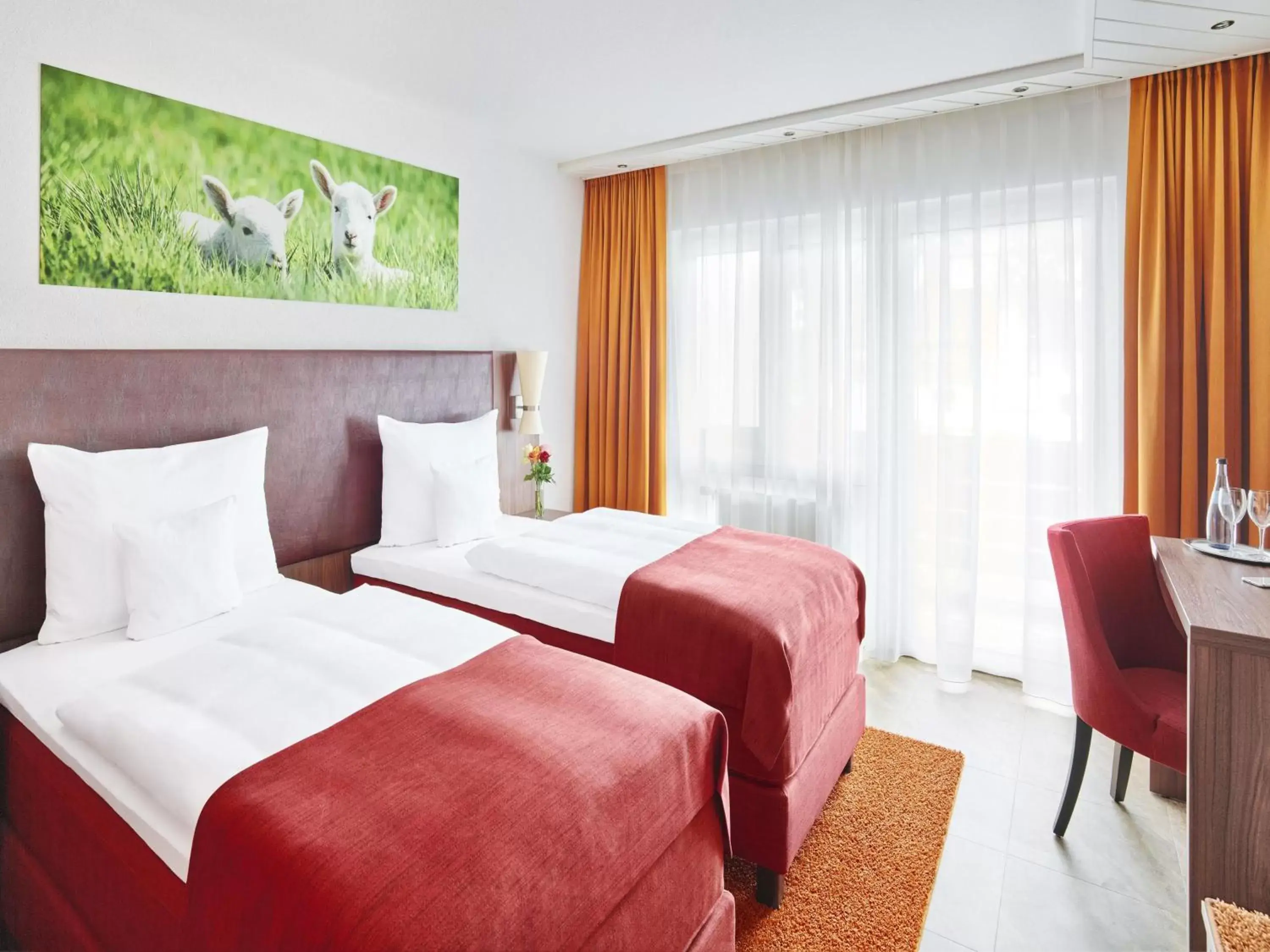 Bed in Hotel Lamm Bed in Hotel Lamm