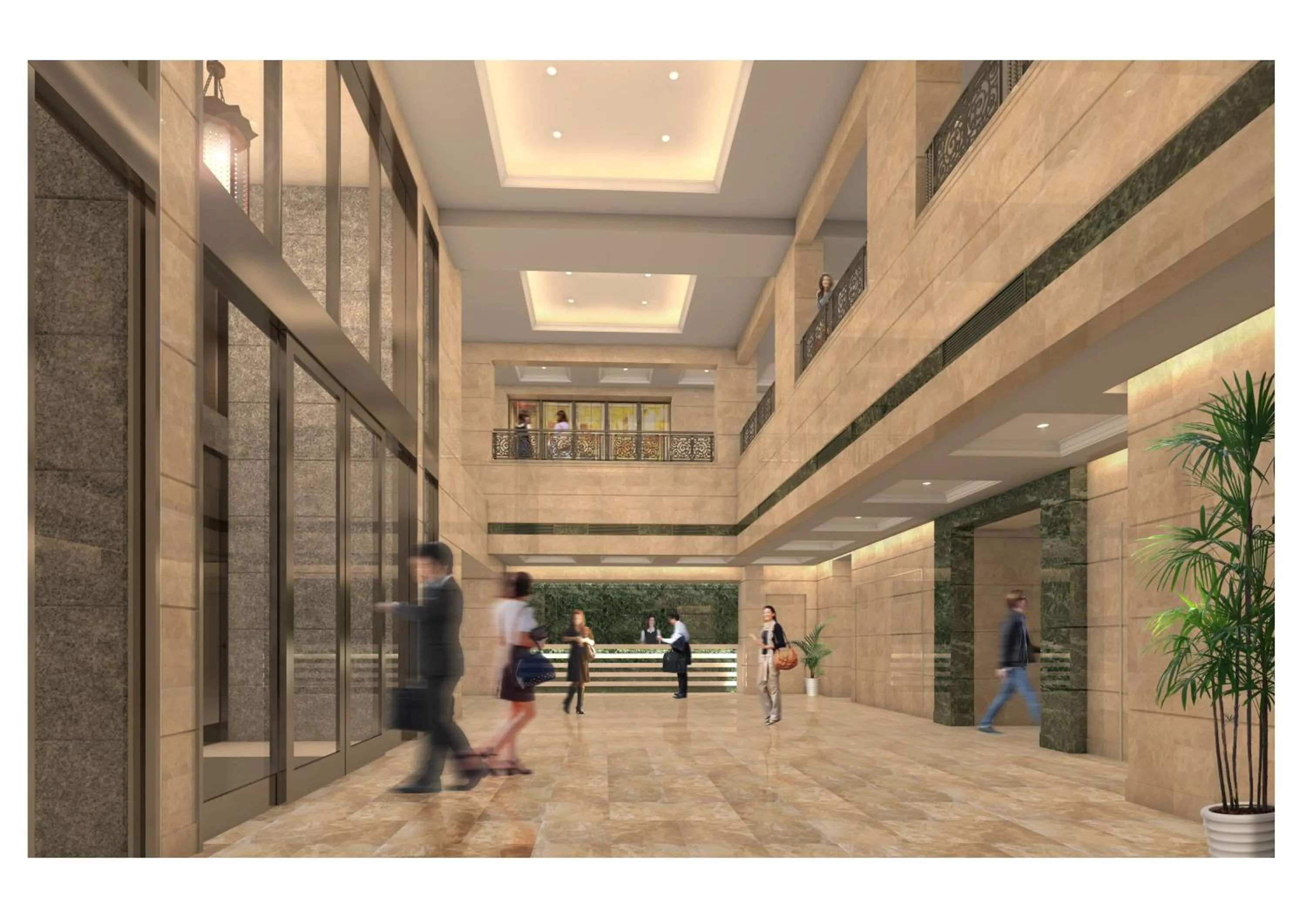 Lobby or reception in Kobe Luminous Hotel Sannomiya