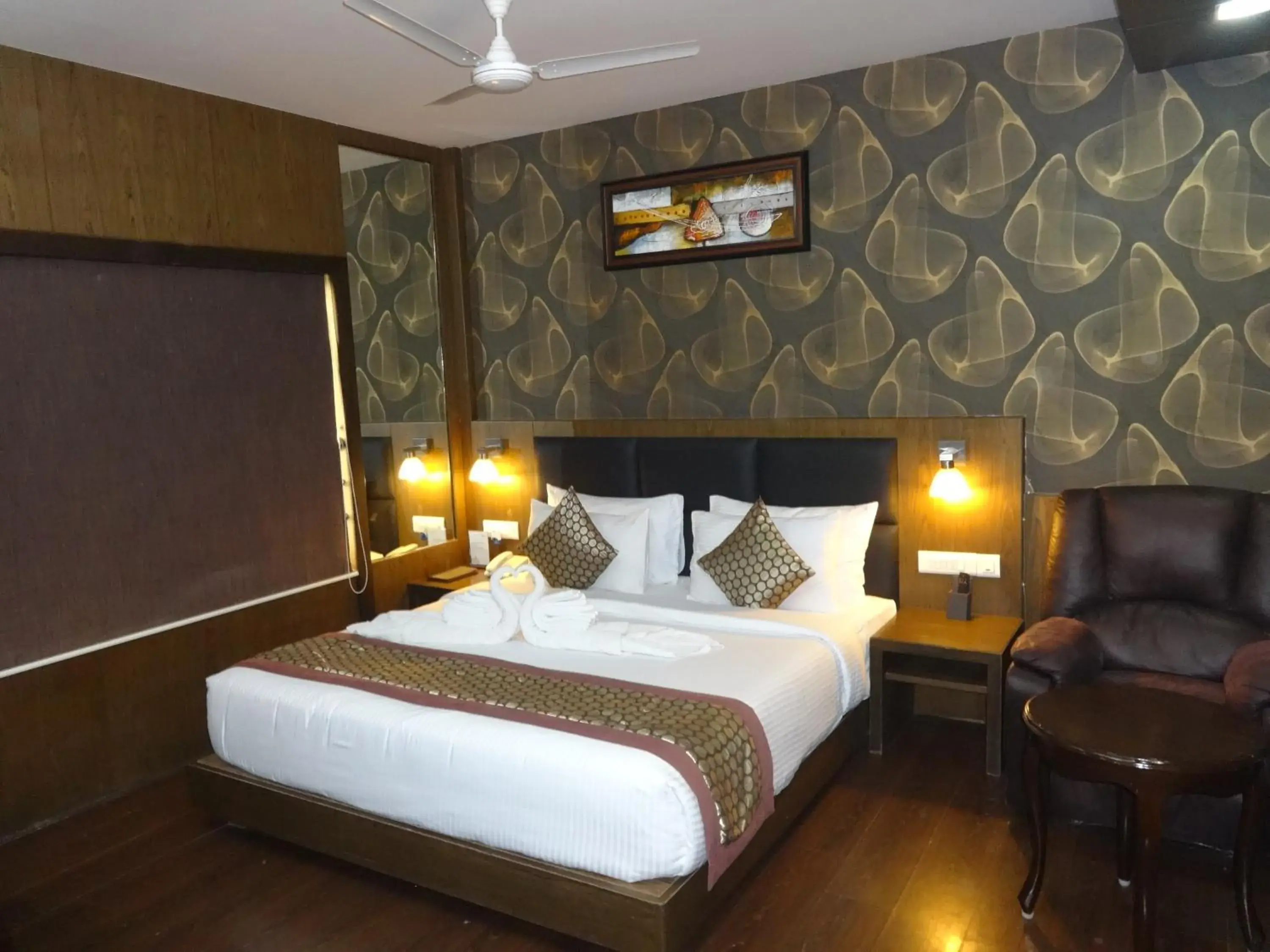 Bed in Pride Ananya Resort Puri