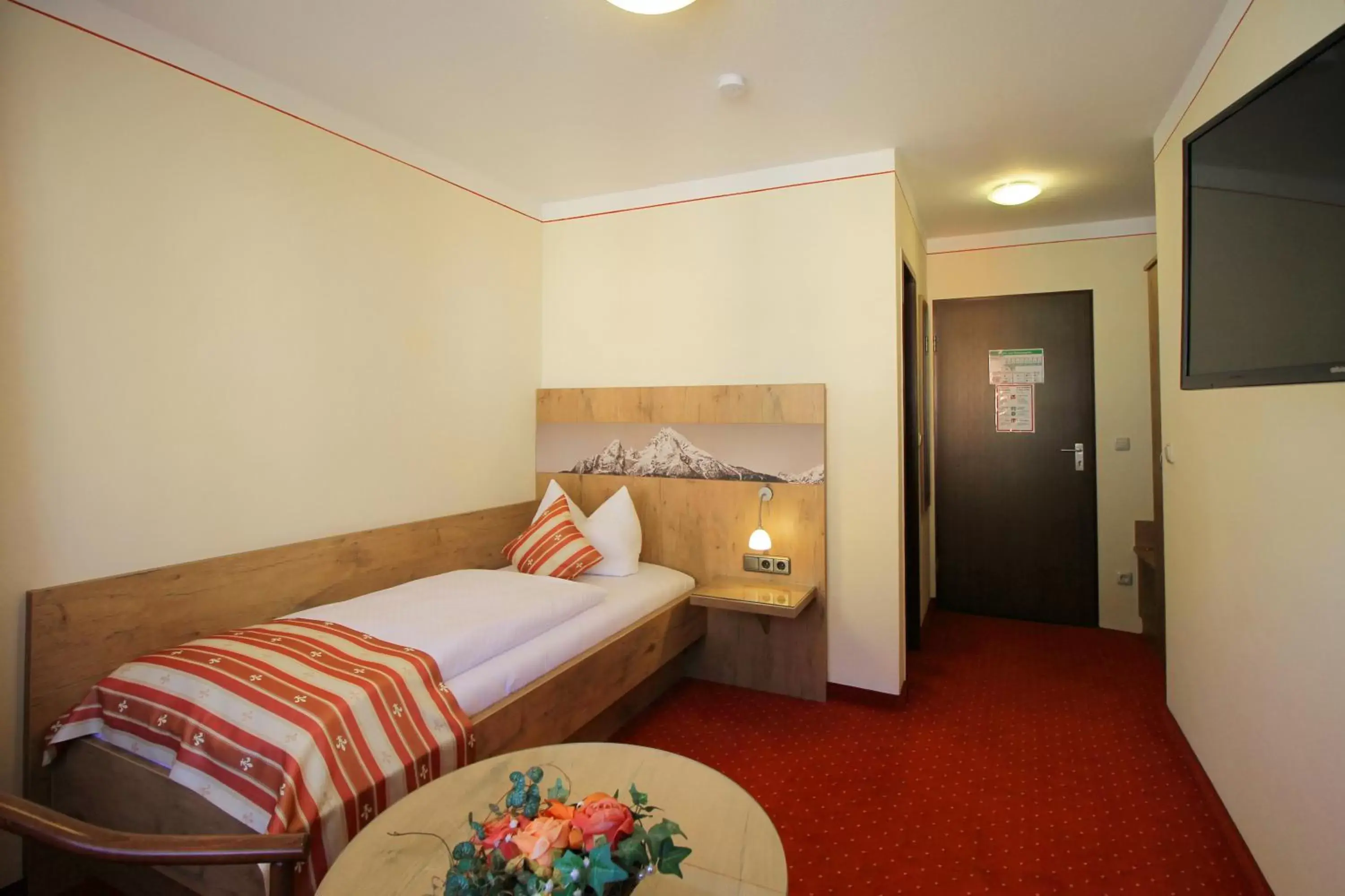 Bed in Alpenhotel Brennerbascht