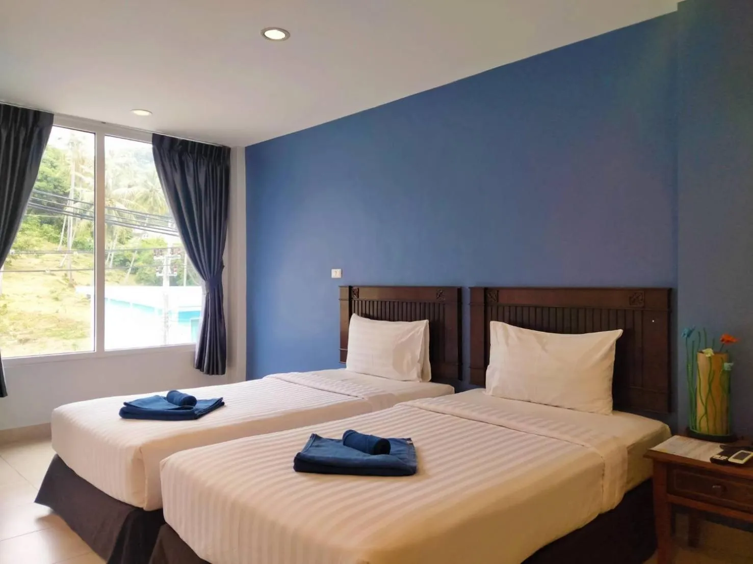 Bedroom, Bed in Karon Living Room - SHA Plus