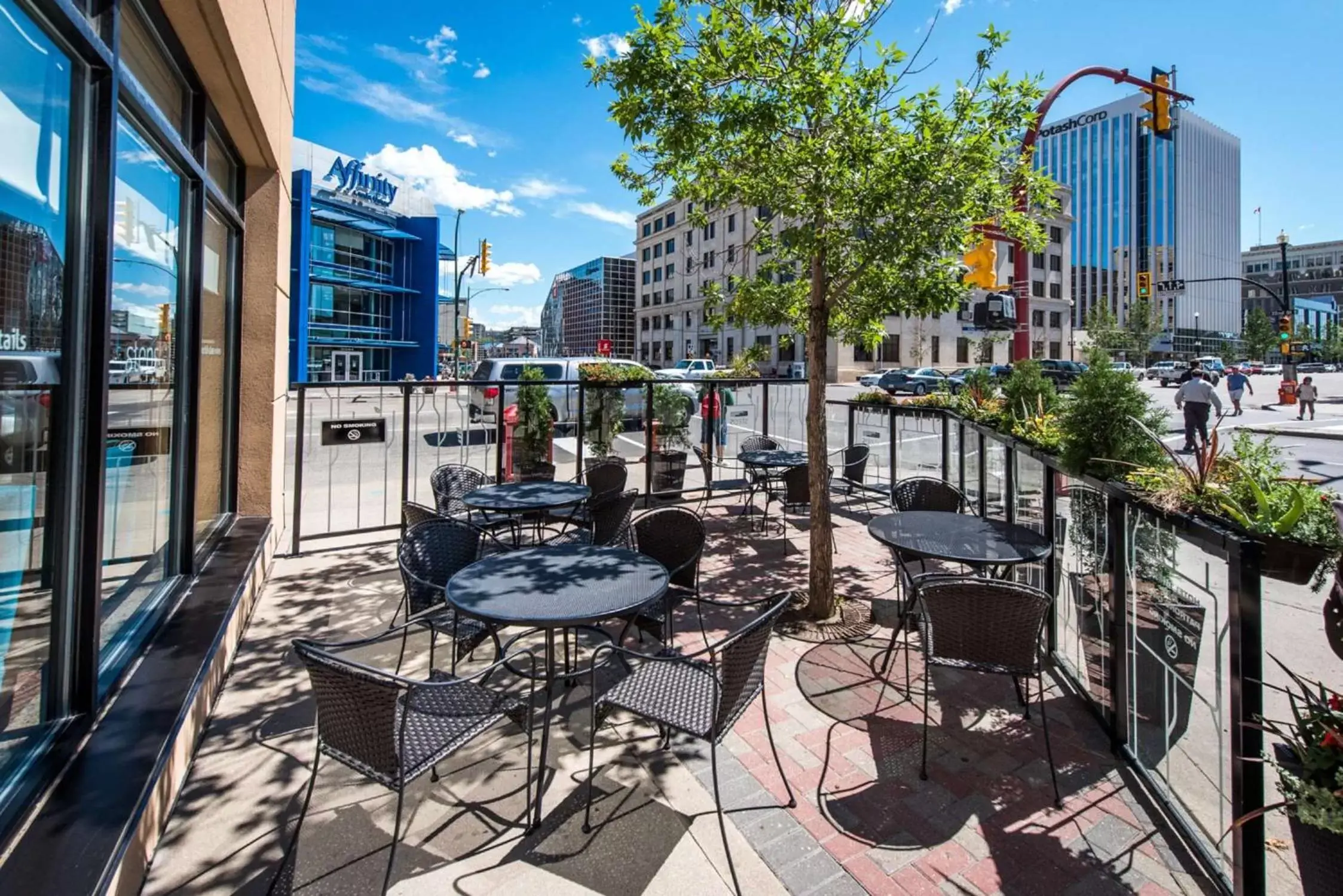 Patio in Hilton Garden Inn Saskatoon Downtown