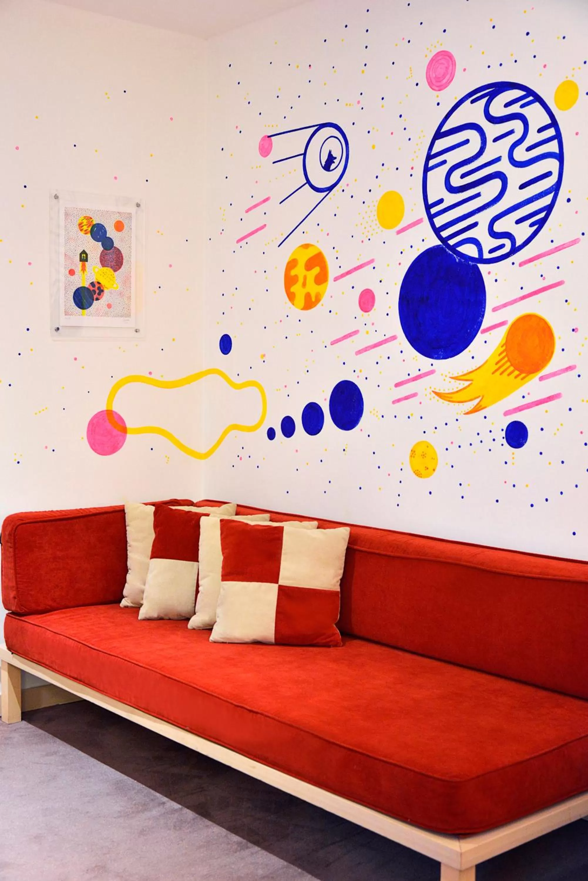 Decorative detail in Phi Hotel Bologna