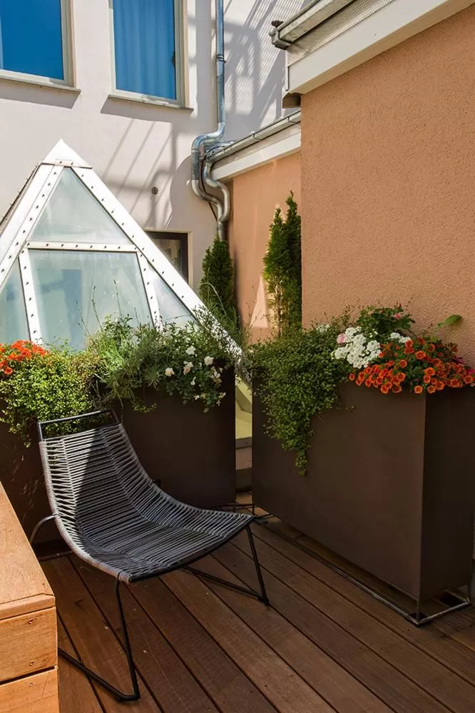 Garden view in Trüffel Hotel