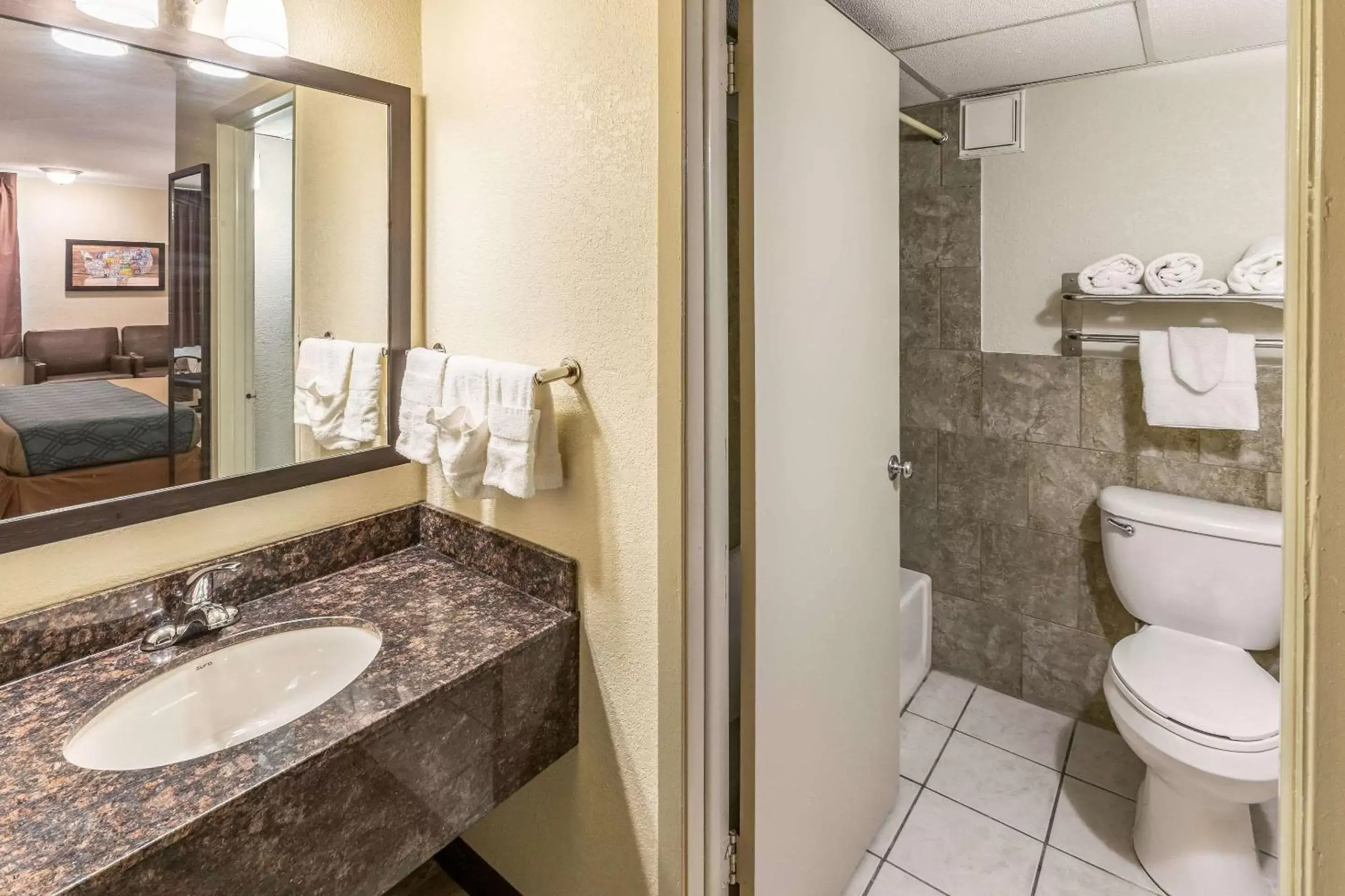 Photo of the whole room, Bathroom in Econo Lodge Inn & Suites Newton